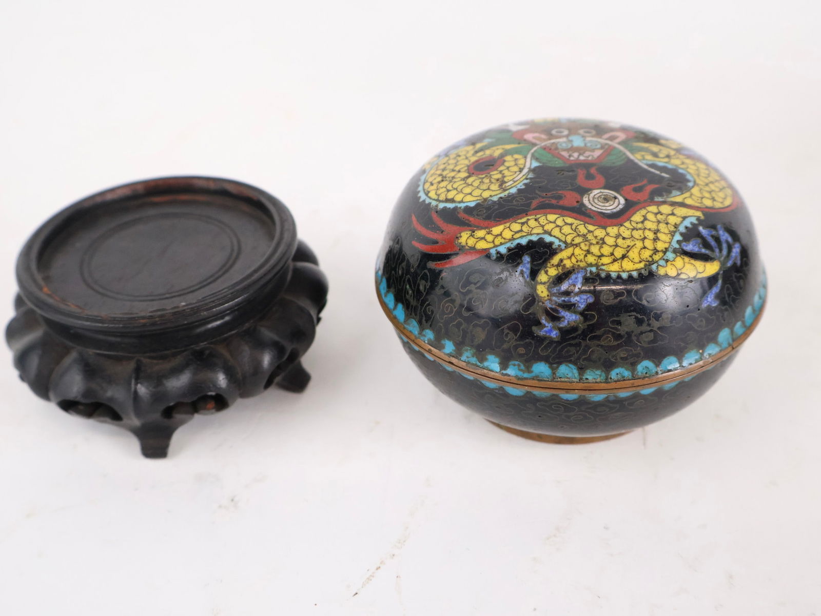Five Chinese Cloisonne Table Articles - 6
