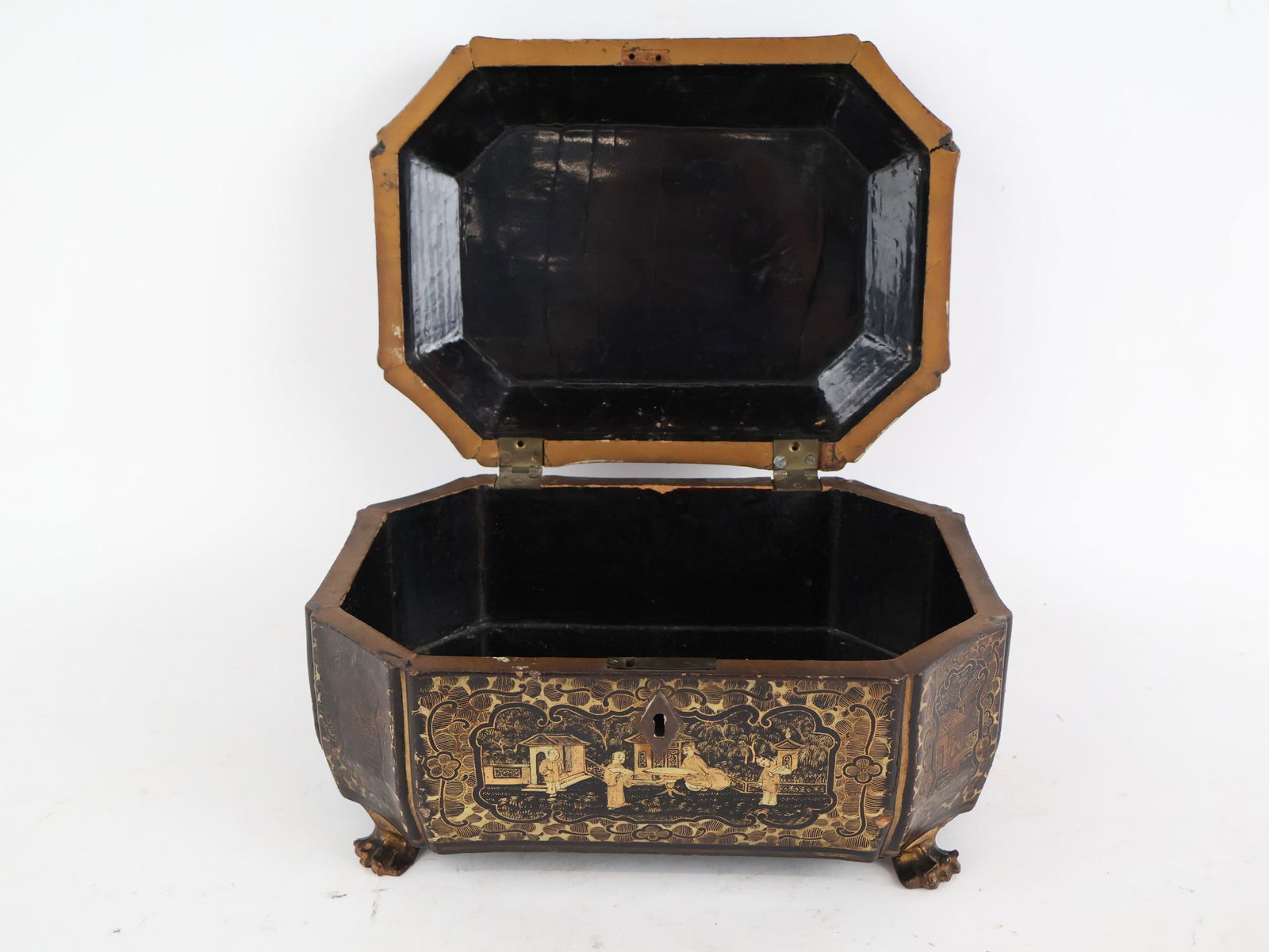 Two Chinese Gilt Decorated Lacquer Boxes - 10