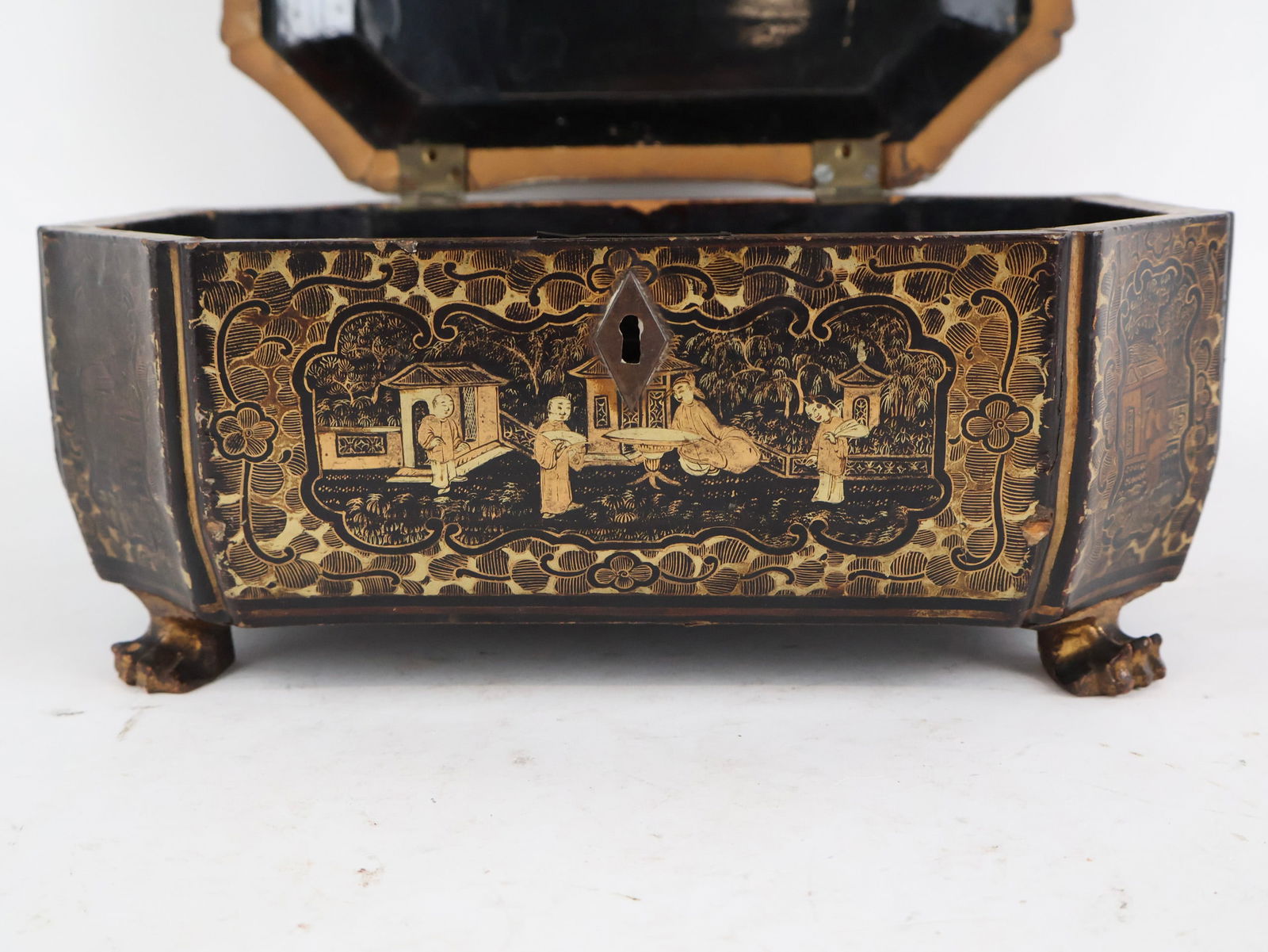 Two Chinese Gilt Decorated Lacquer Boxes - 11