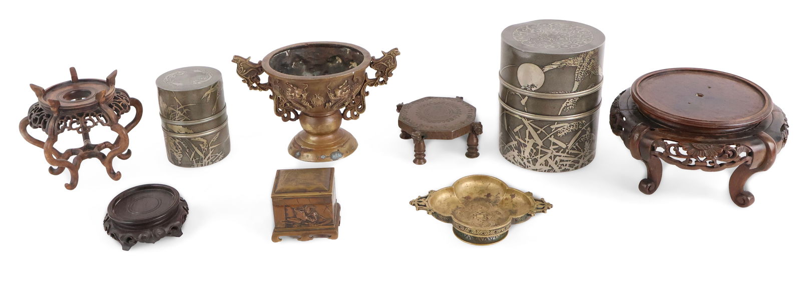 Group of Chinese Metal Table Articles (1 of 20)