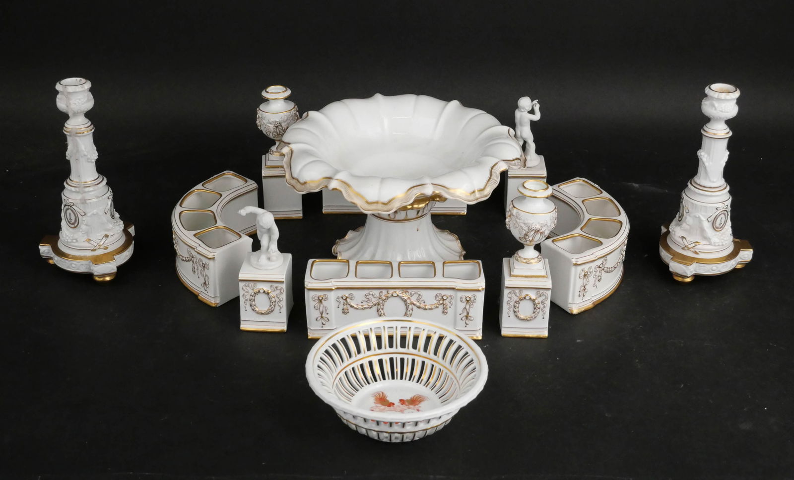 Richard Ginori Parcel-Gilt Centerpiece Set (1 of 11)