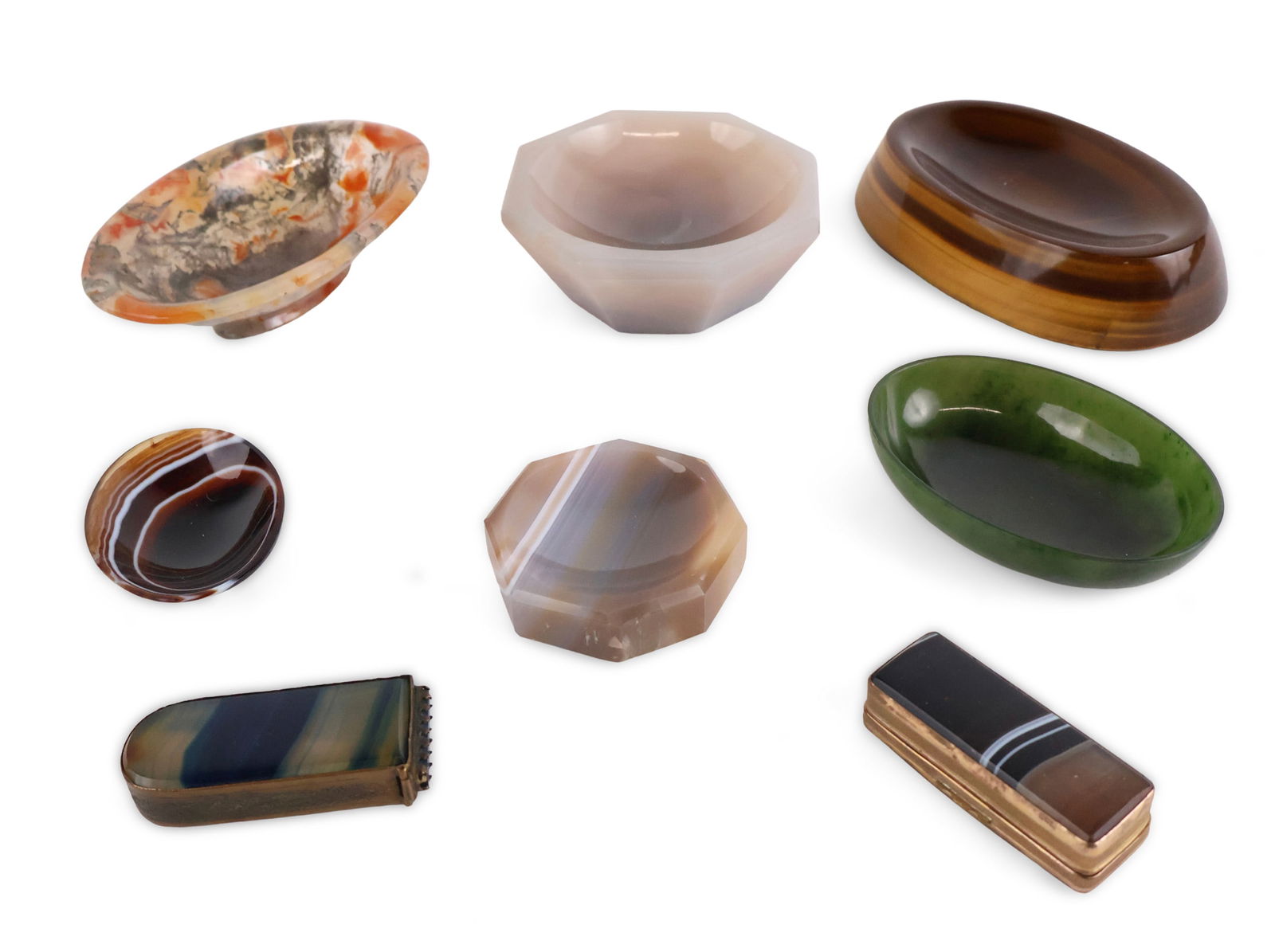 Group of Hardstone Desk Articles (1 of 8)