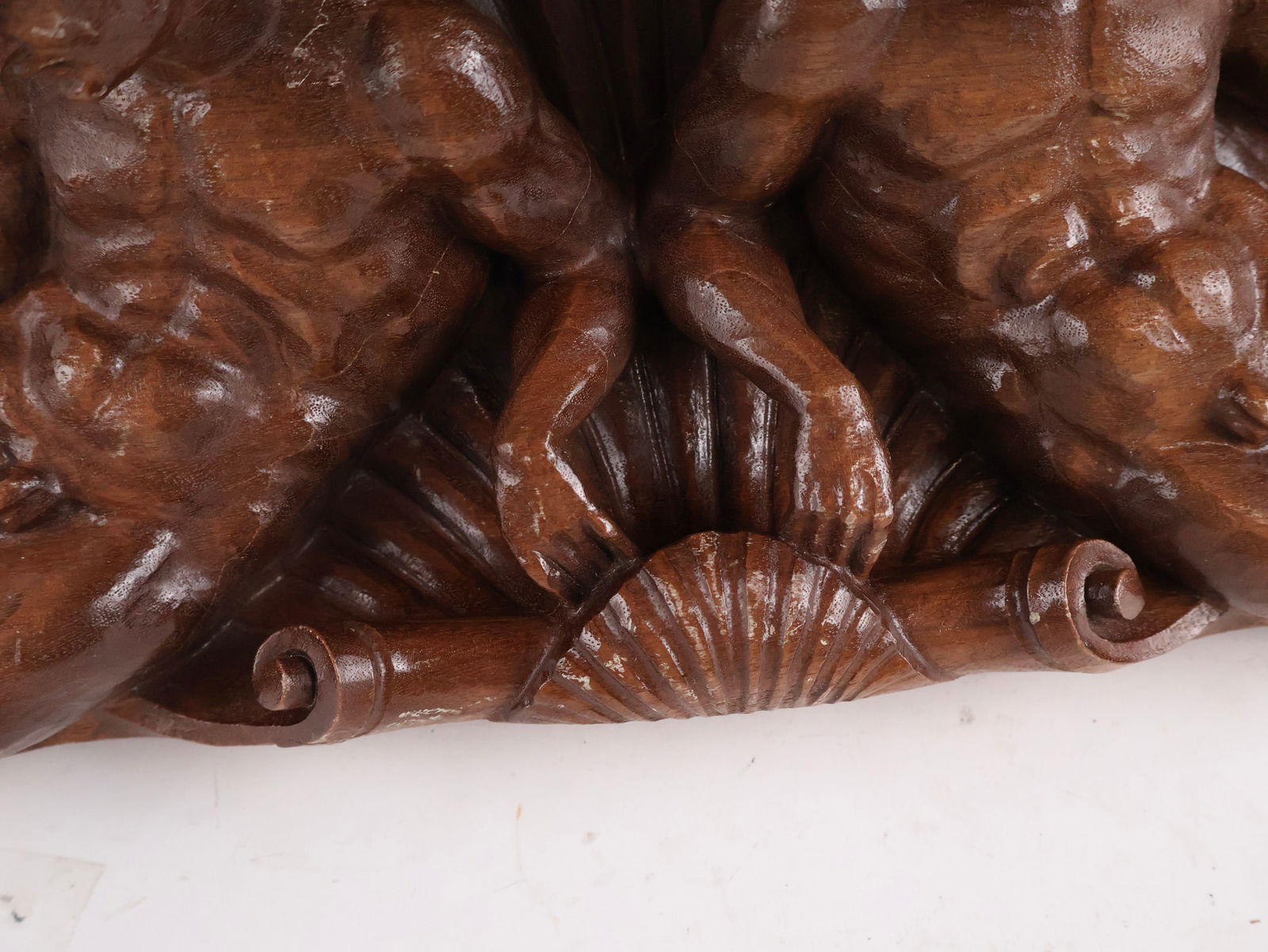 Three Carved Wood Figural Architectural Elements - 10