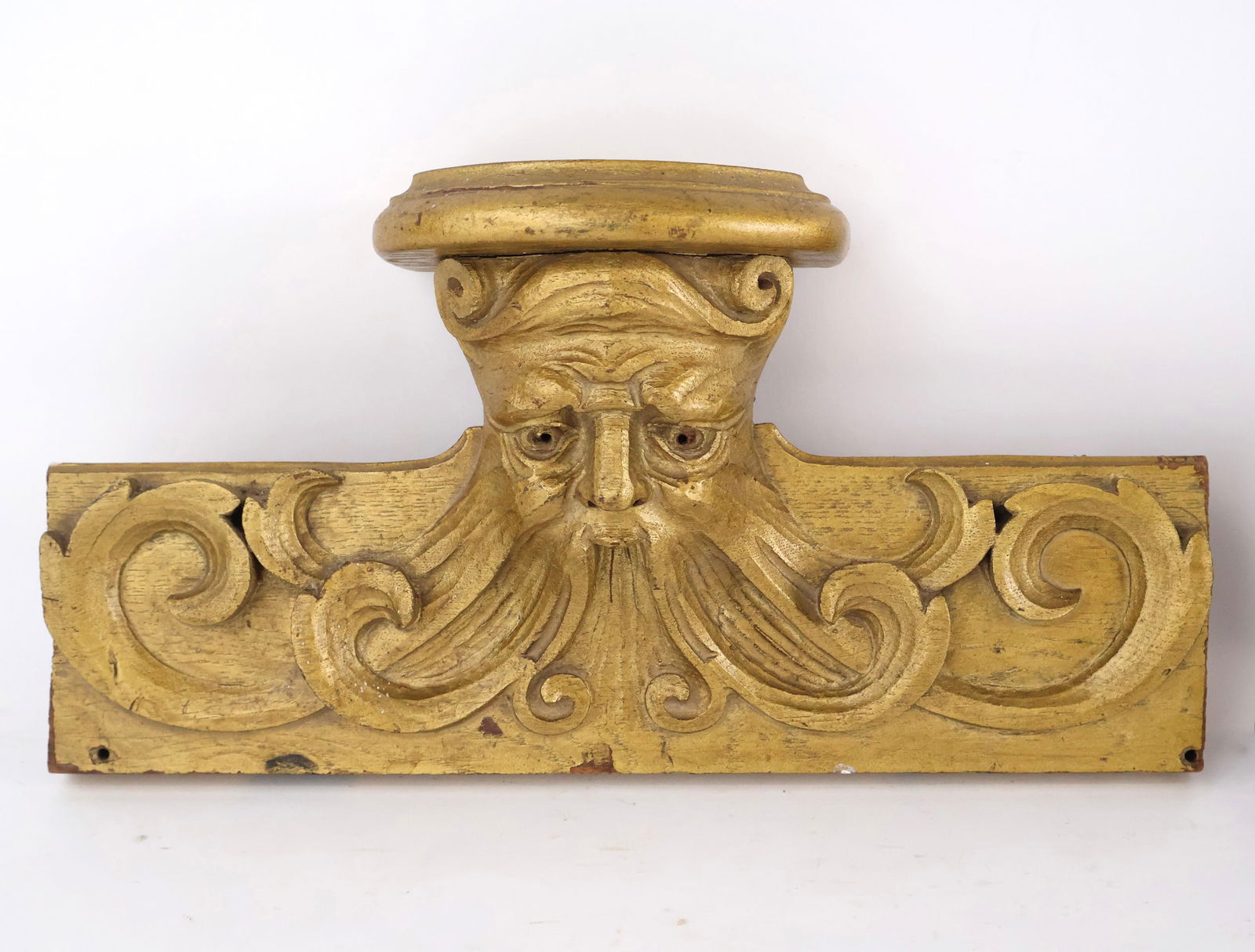 Three Carved Wood Figural Architectural Elements - 2