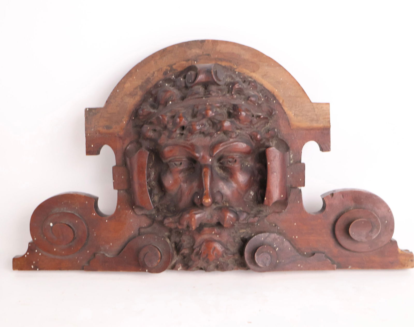 Three Carved Wood Figural Architectural Elements - 5