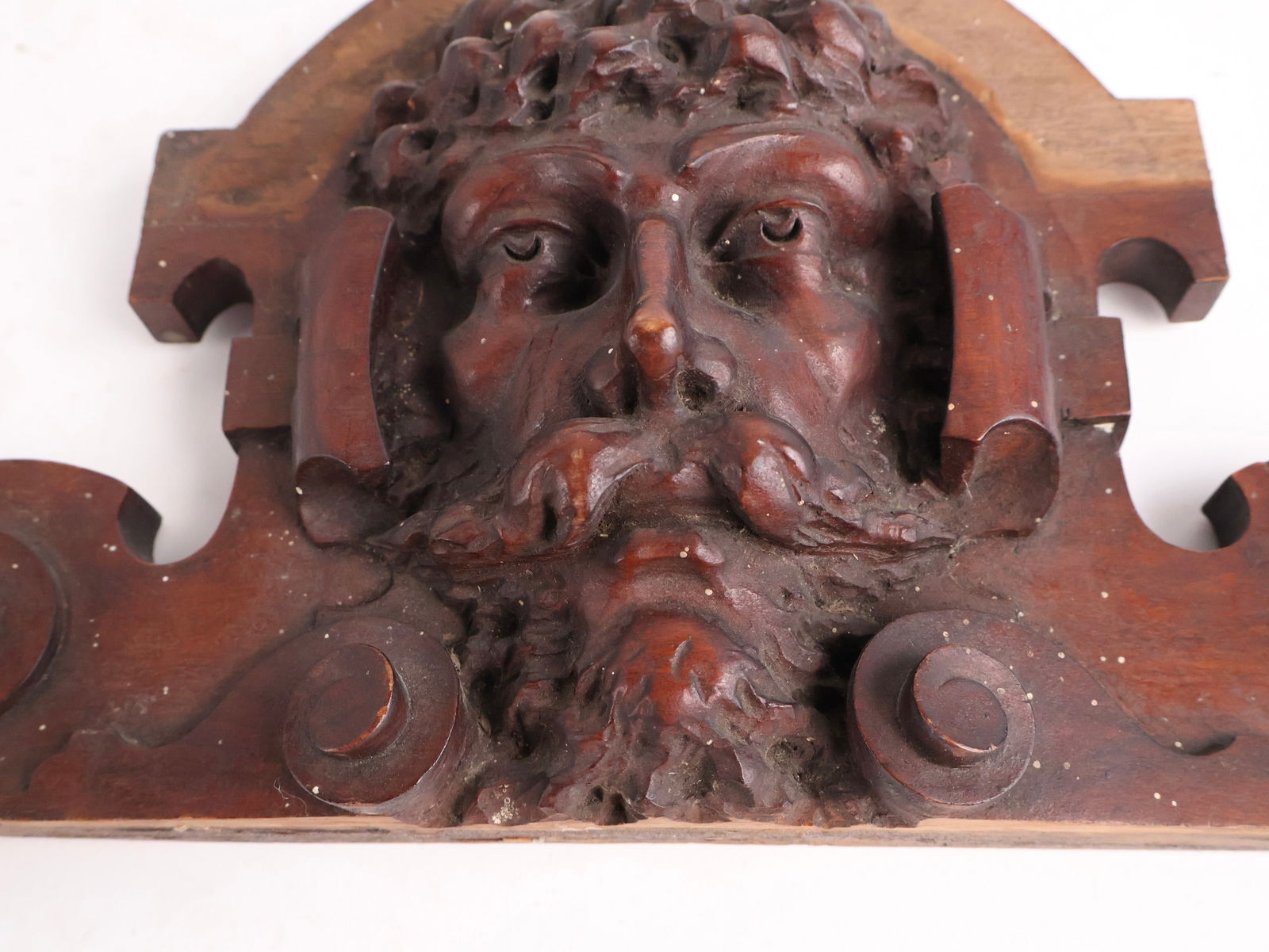 Three Carved Wood Figural Architectural Elements - 6