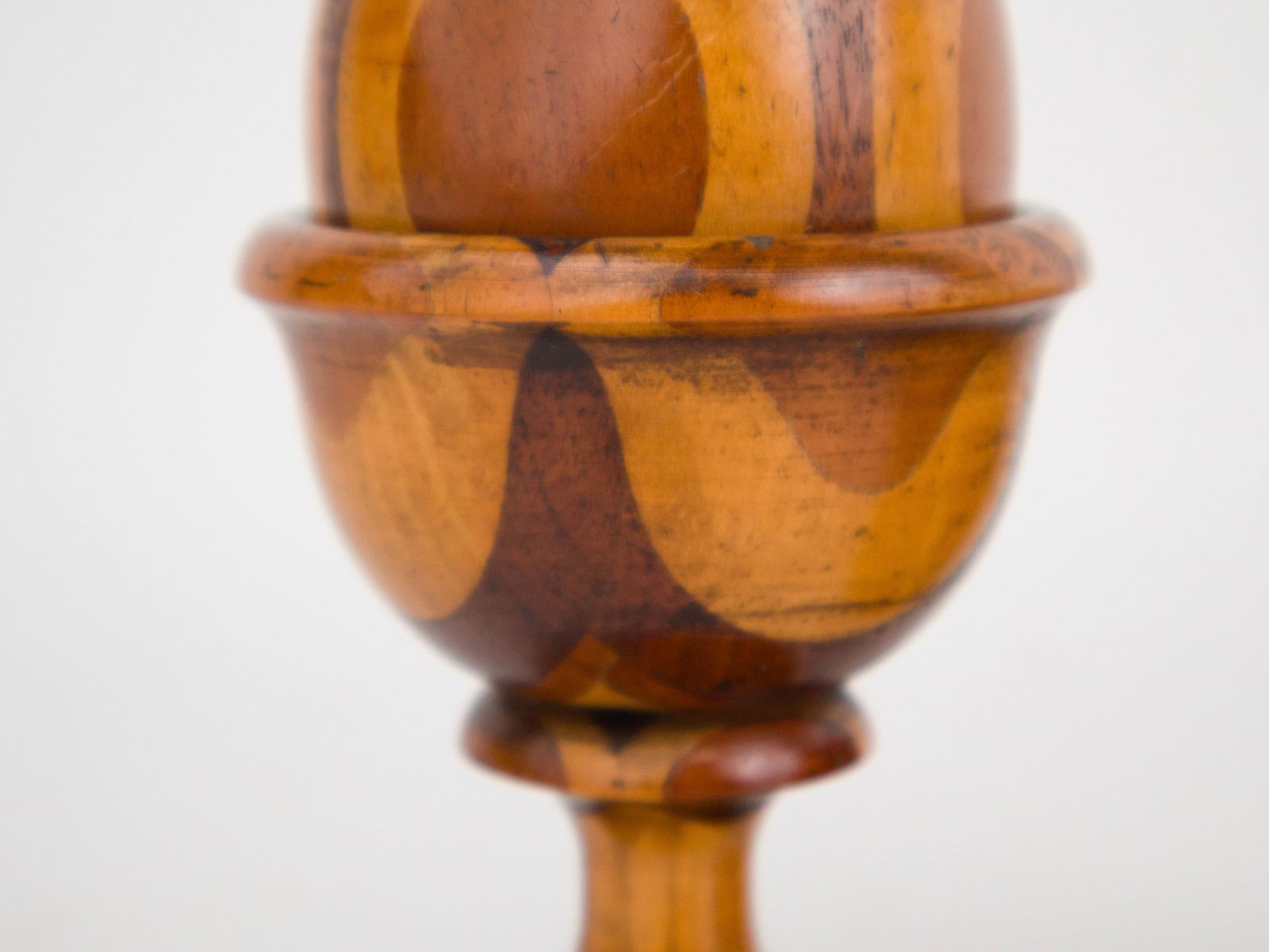 Treen Barrel Form String Holder - 3