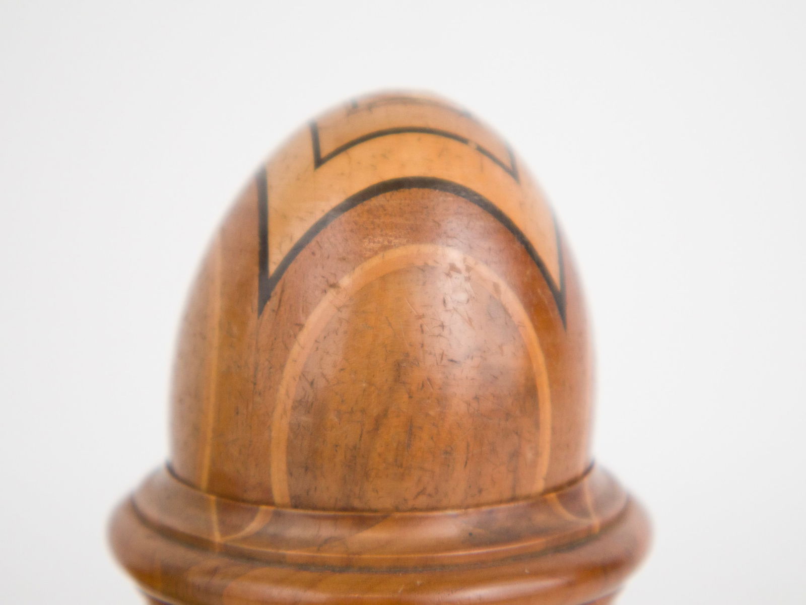 Treen Barrel Form String Holder - 5