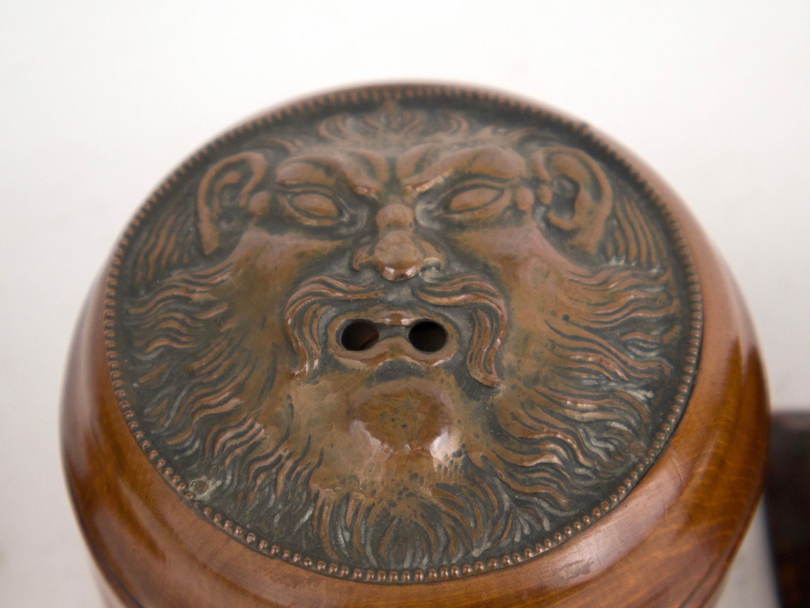 Treen Barrel Form String Holder - 6