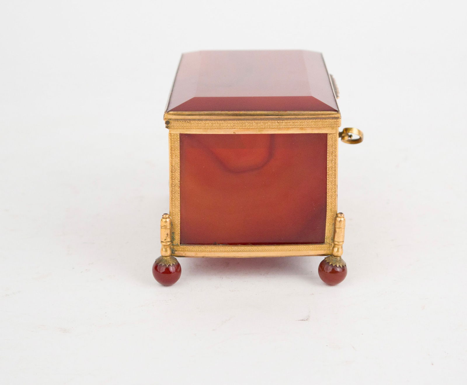 Neoclassical Style Ormolu-Mounted Agate Trinket Box - 13