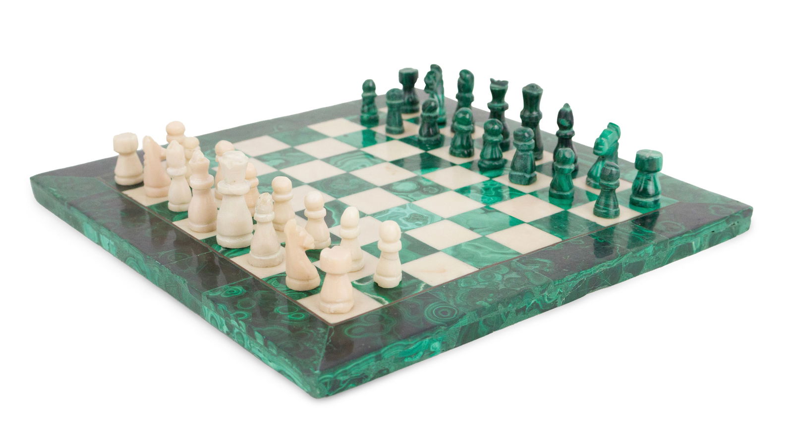 Malachite and Alabaster Chess Set (1 of 11)