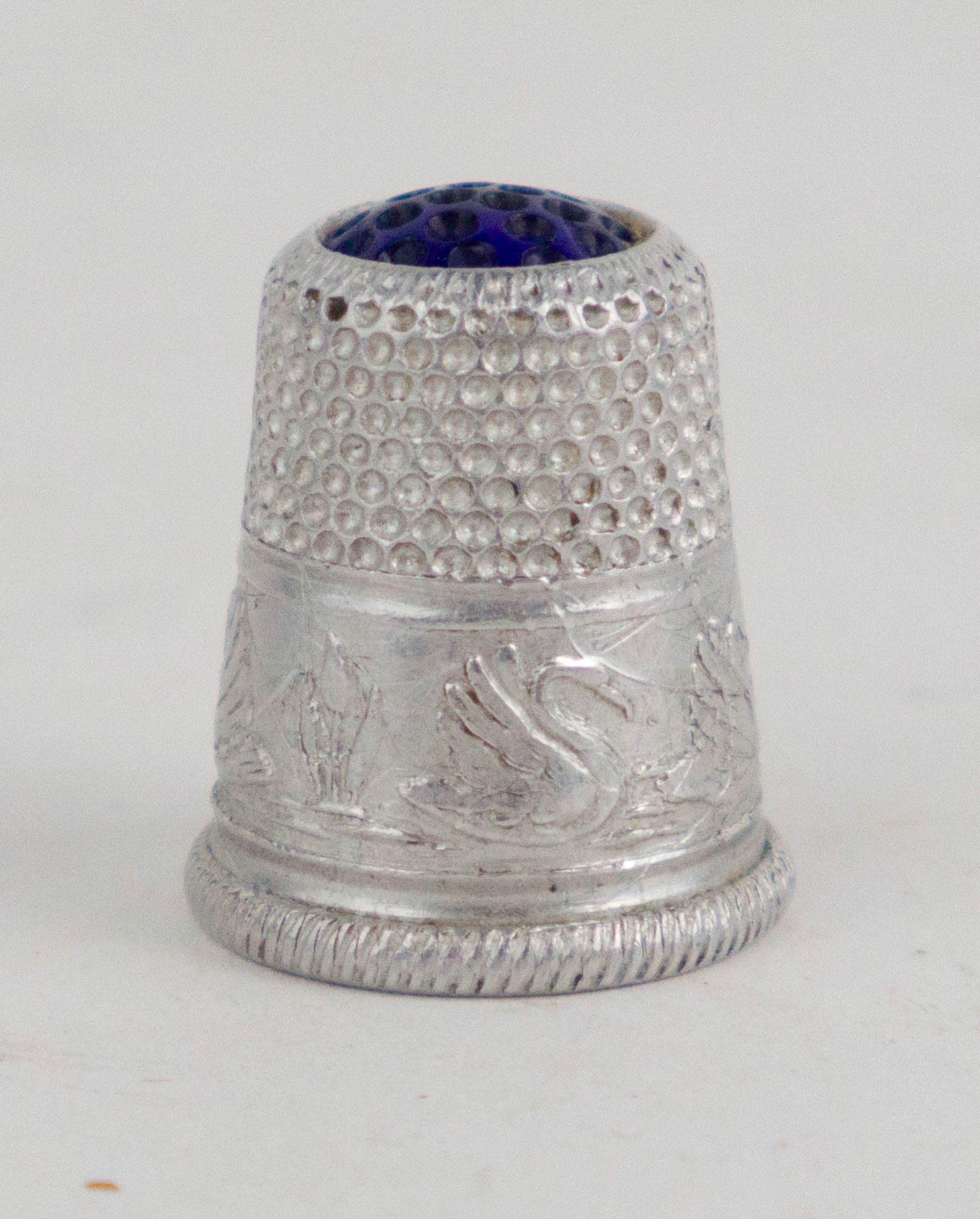 Silver Guilloche Sewing Kit - 9