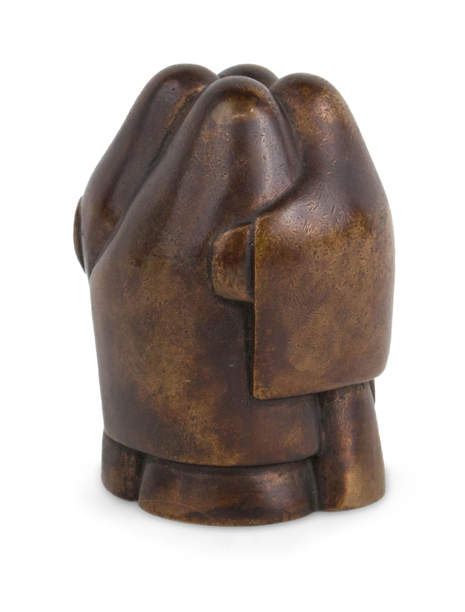 Germán Becerra, 1928-2021, Hug, Bronze: Germán Becerra 1928-2021 Hug Bronze Initialed "GB" 4 1/2 x 3 x 3 in. (11.4 x 7.6 x 7.6 cm.)