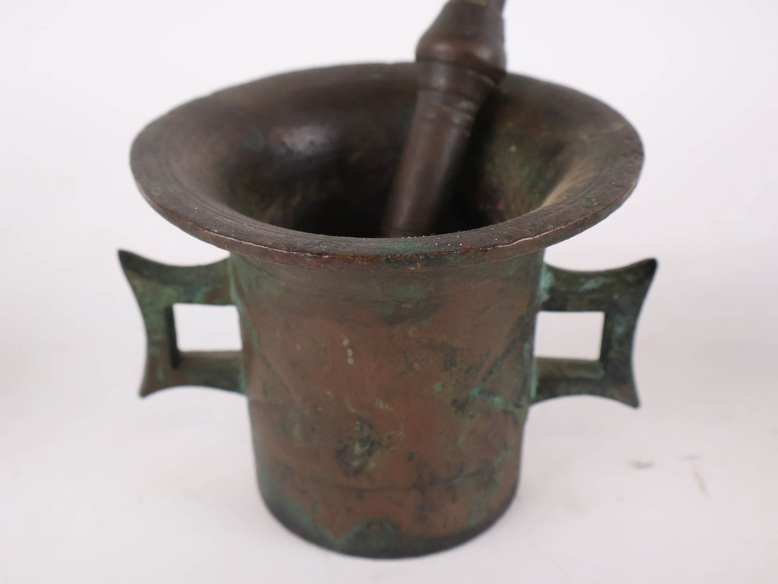 Two Brass Mortars and Pestles - 7