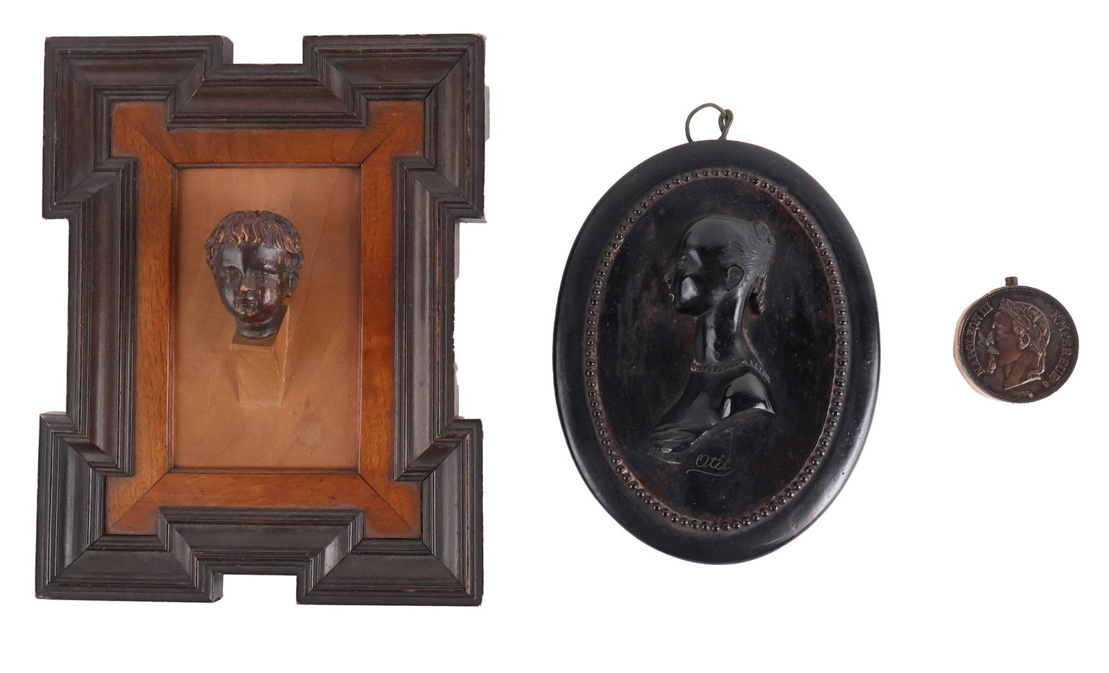 Carved Wood Bust of a Putti (1 of 9)