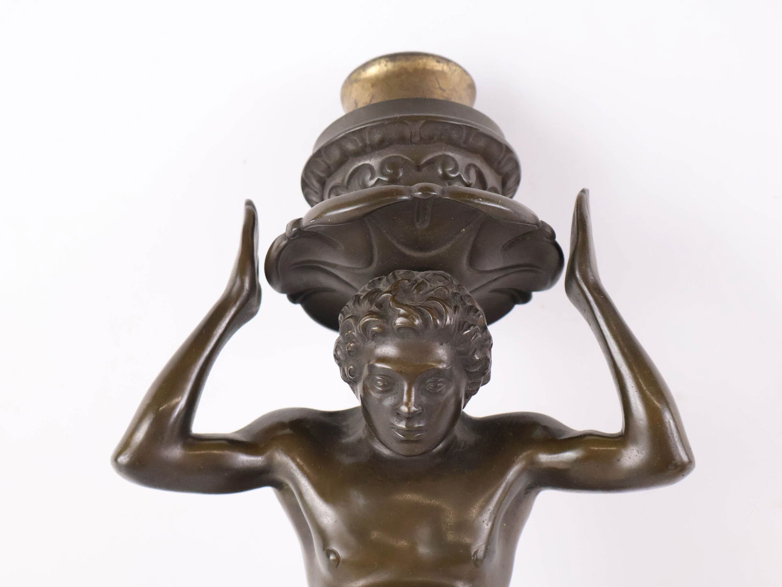 Bronze Figural Wall Sconce - 9