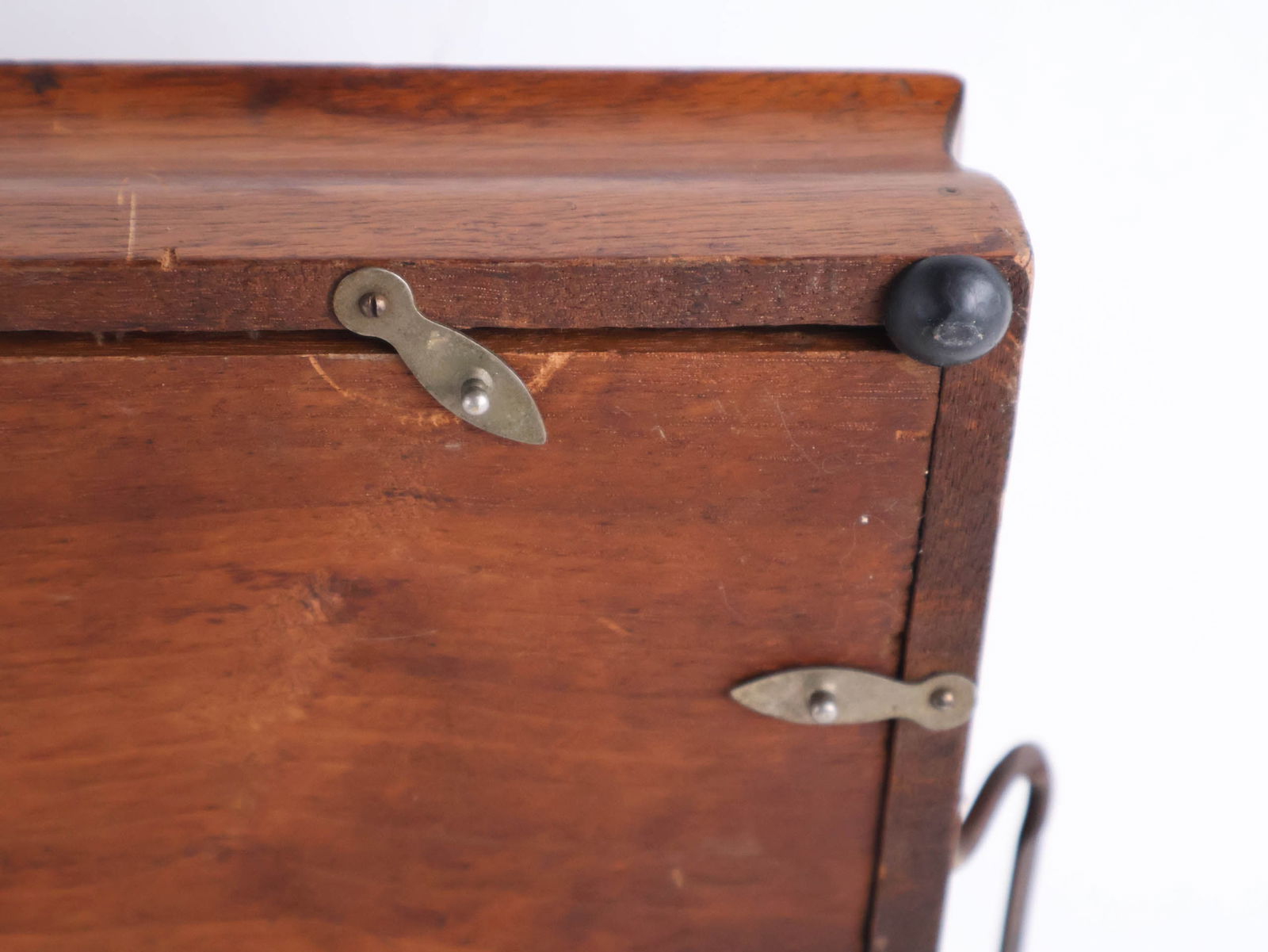 Marquetry Inlaid Brass Handled Tray - 10