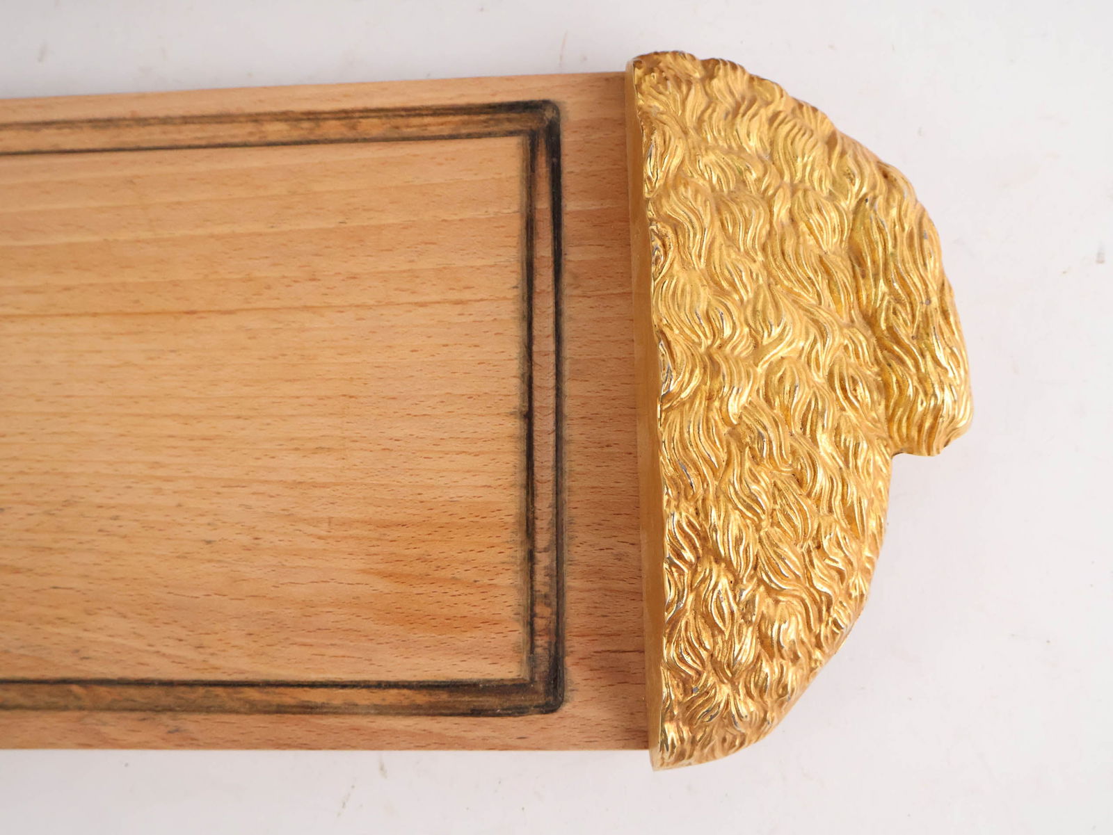 Marquetry Inlaid Brass Handled Tray - 3