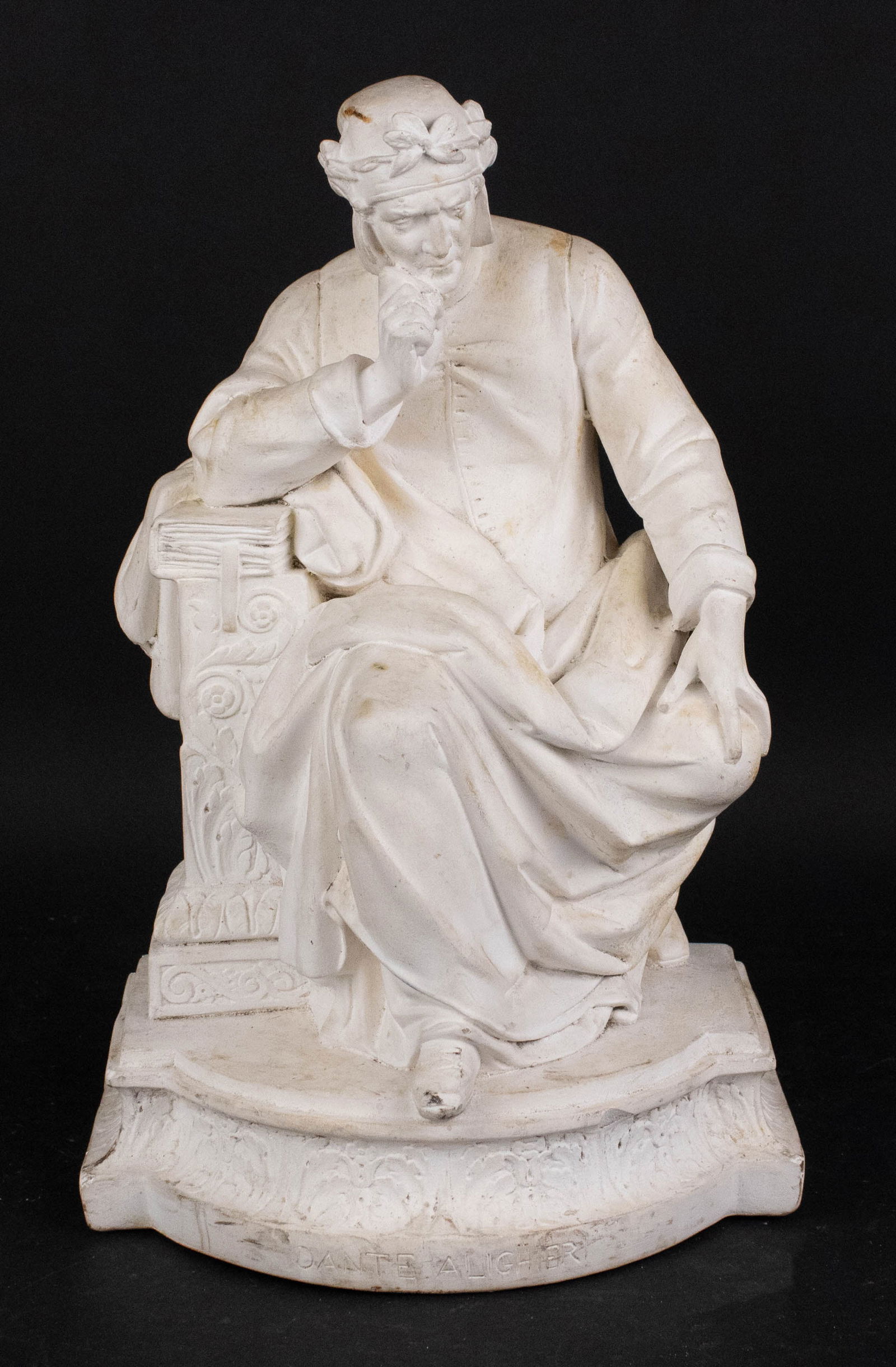 Dante Alighieri, Cast Plaster Sculpture (1 of 8)