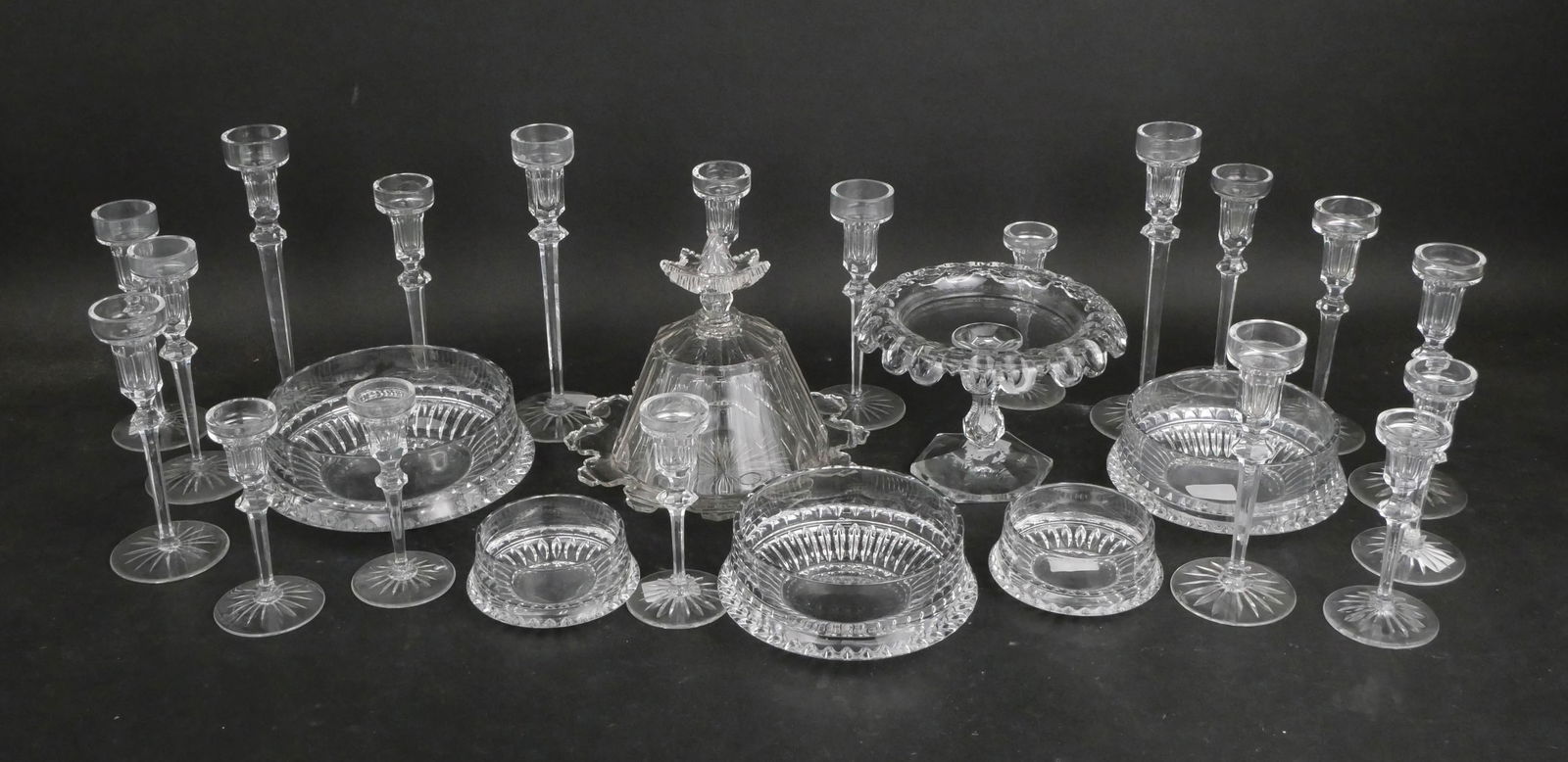 Nineteen Rogaska Glass Candlesticks (1 of 7)