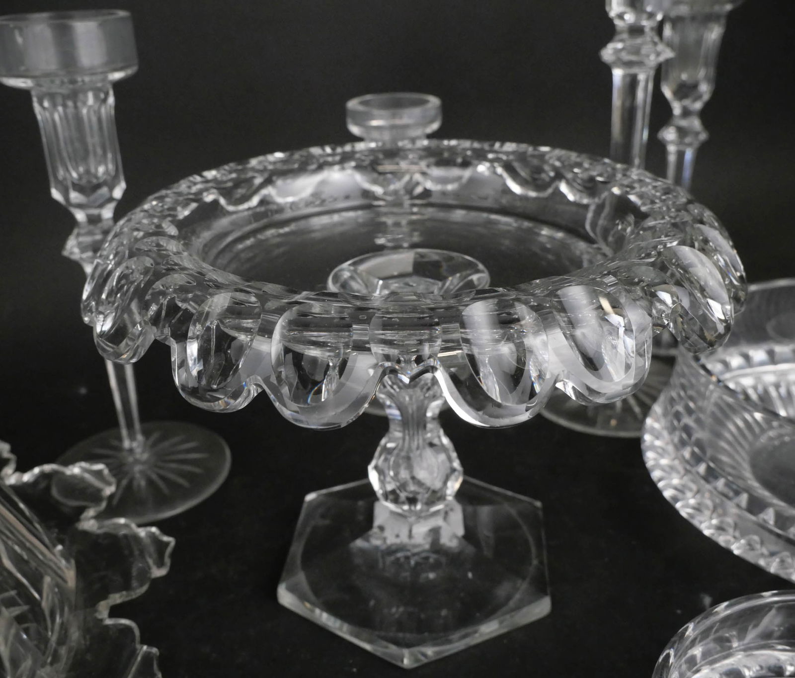 Nineteen Rogaska Glass Candlesticks - 6