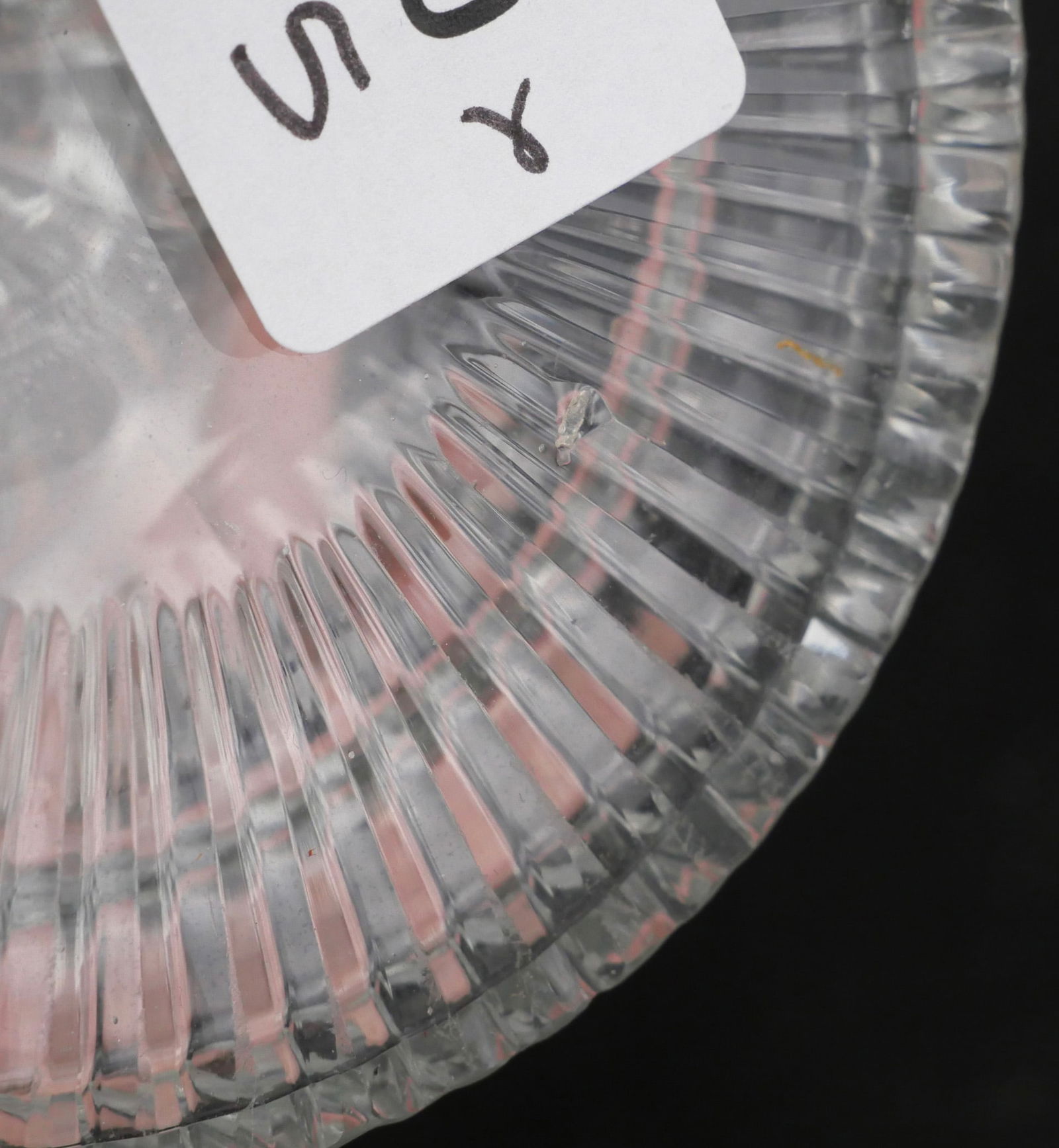 Five Colorless Glass Covered Compotes - 8