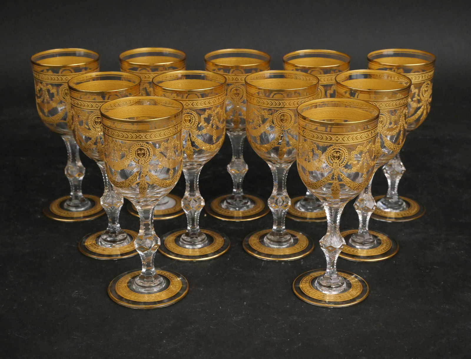 Eleven St. Louis Crystal "Congress" Large Cordials (1 of 5)