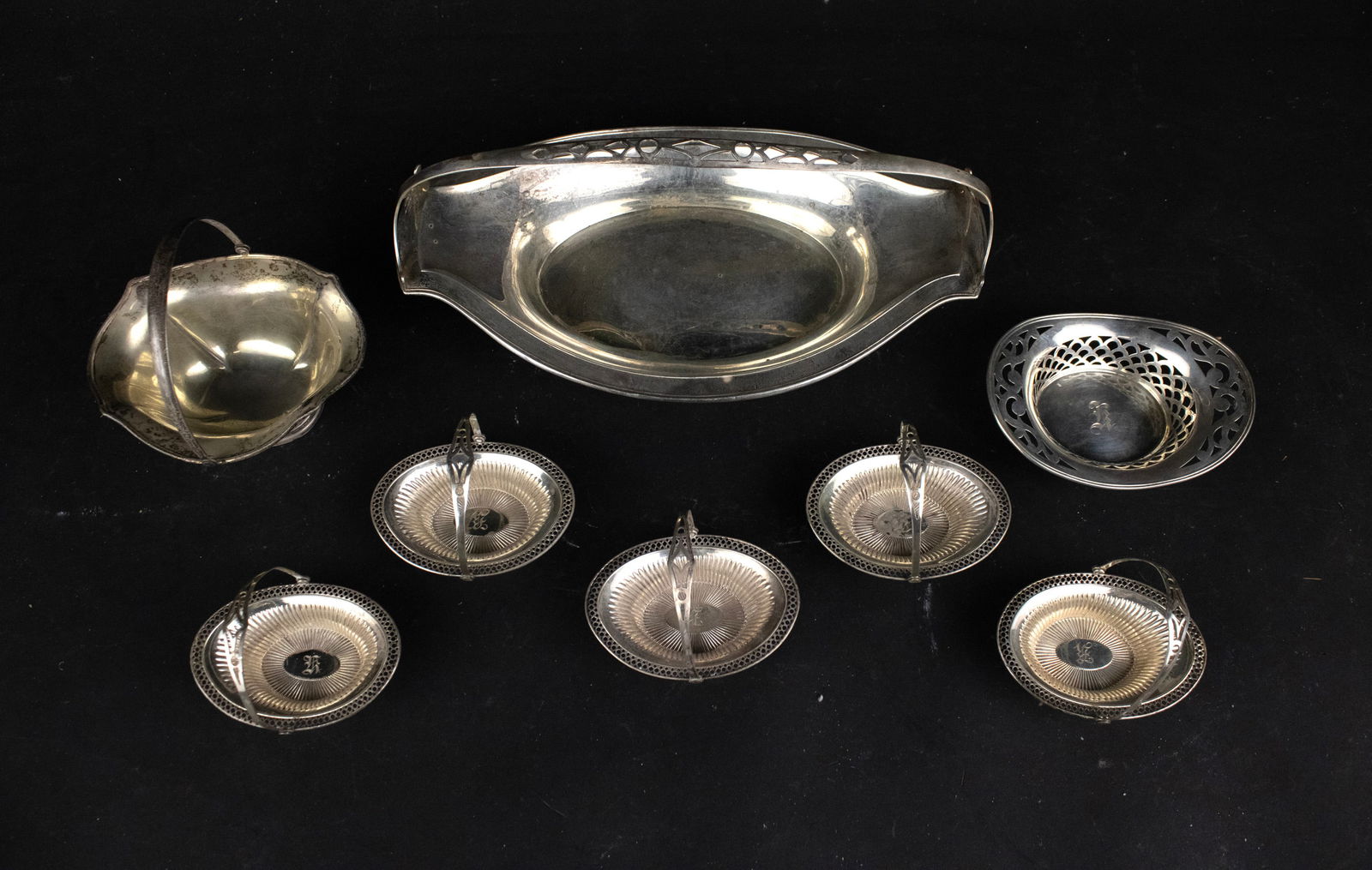Eight Assorted Sterling Silver Baskets - 2