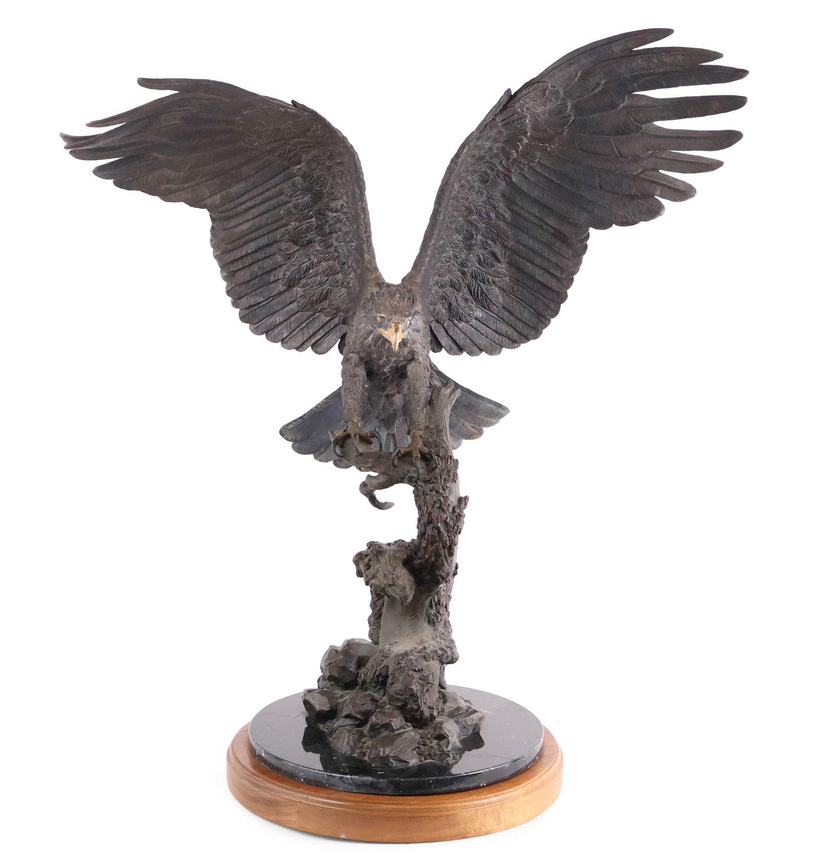 Steve Retzlaff, .999 Silver and Bronze Wingspread Eagle Sculpture (1 of 20)