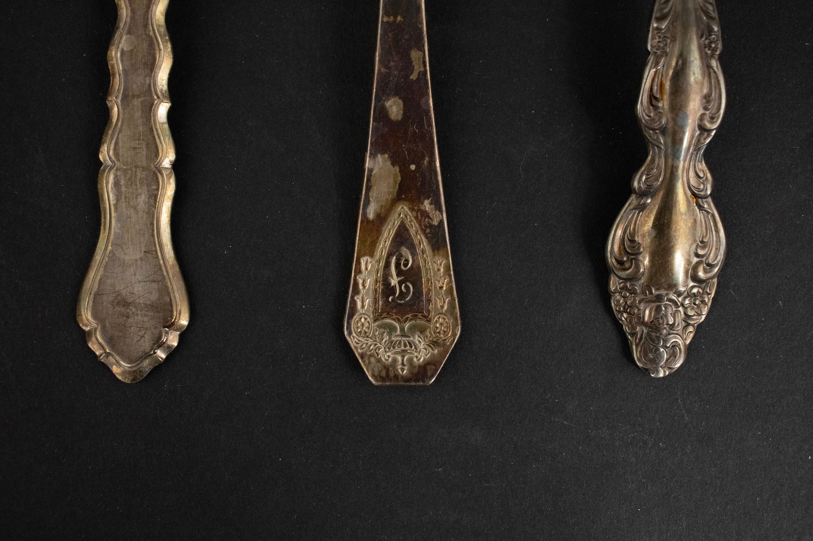 Five Sterling Silver Serving Spoons - 2