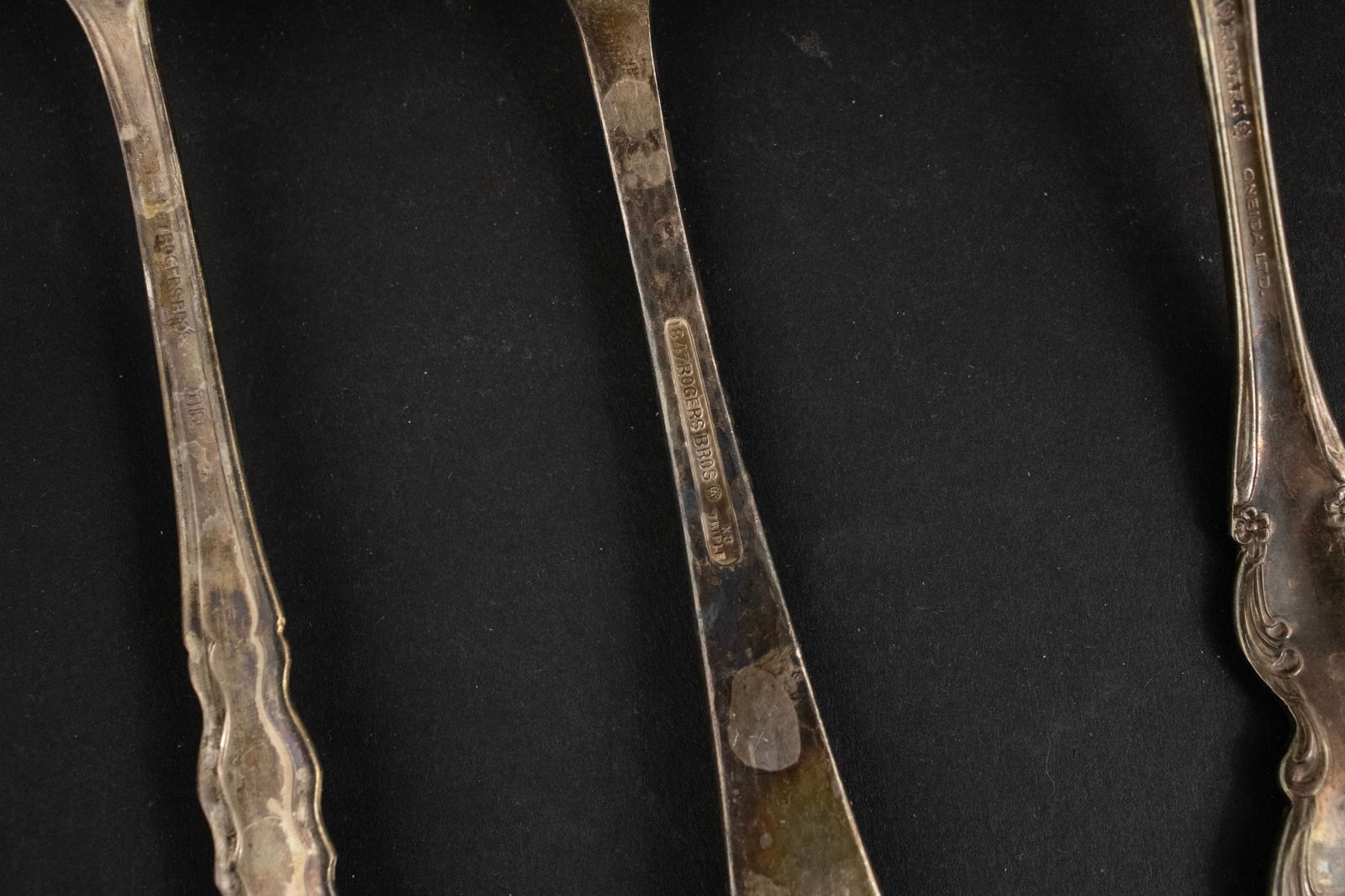 Five Sterling Silver Serving Spoons - 6