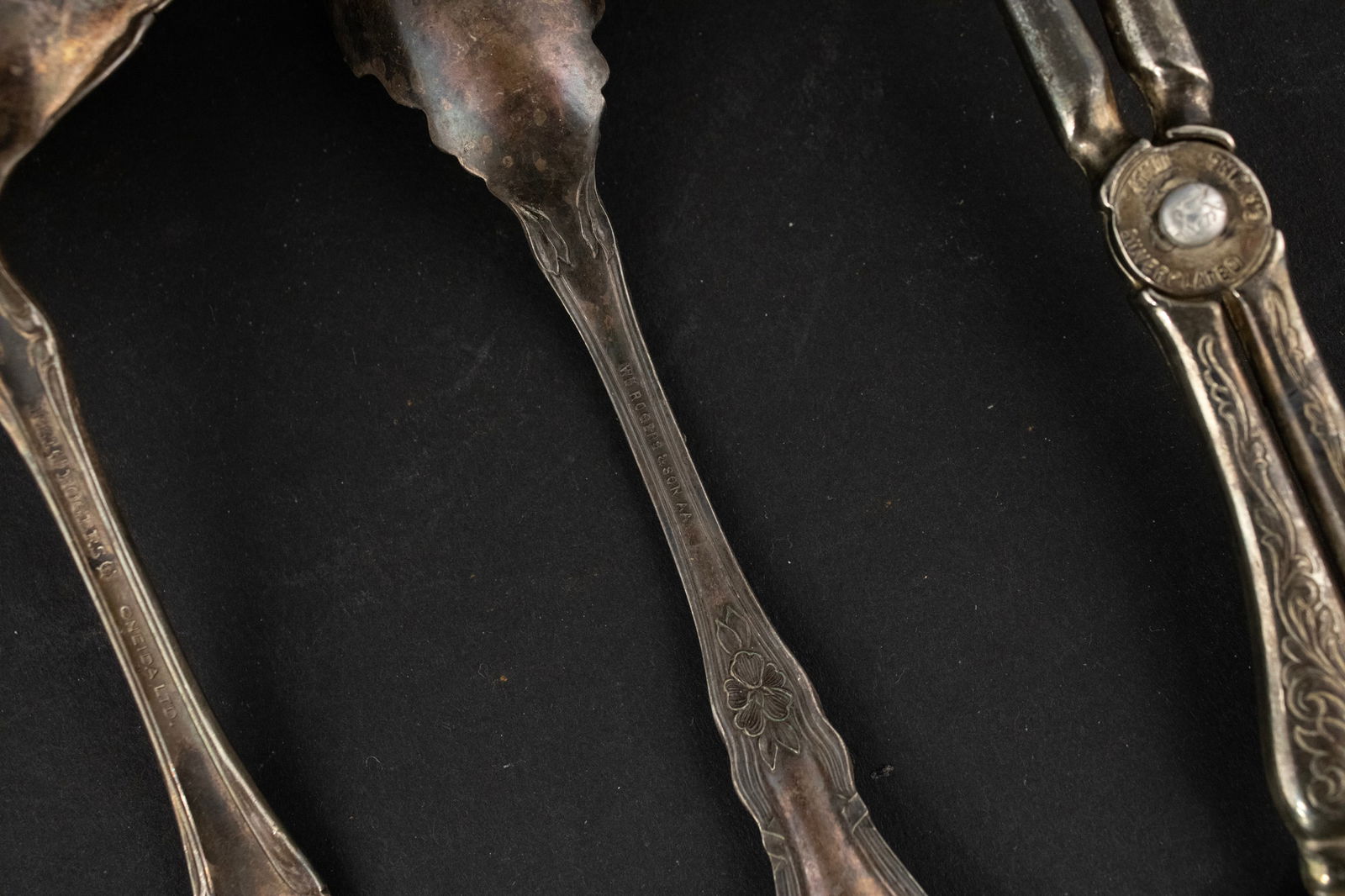 Five Sterling Silver Serving Spoons - 7