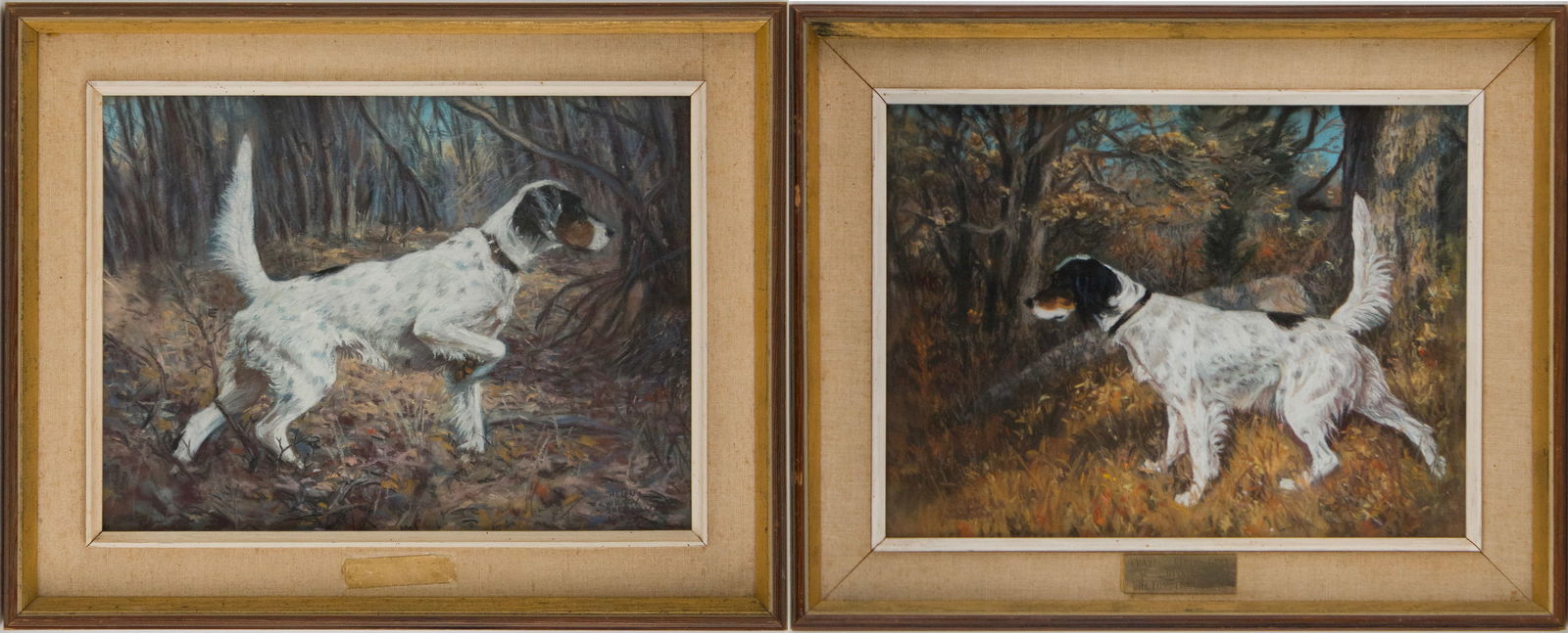 Helen Wilson Sherman, American 1913-2005, Champion "Rebel's Dyna", Pastel: Helen Wilson Sherman American, 1913-2005 Champion "Rebel's Dyna" Pastel Depicting champion winner Bill Foss trophy 1968. Each drawing signed and dated in lower corner "Heaven Wilson Sherman/'68" and