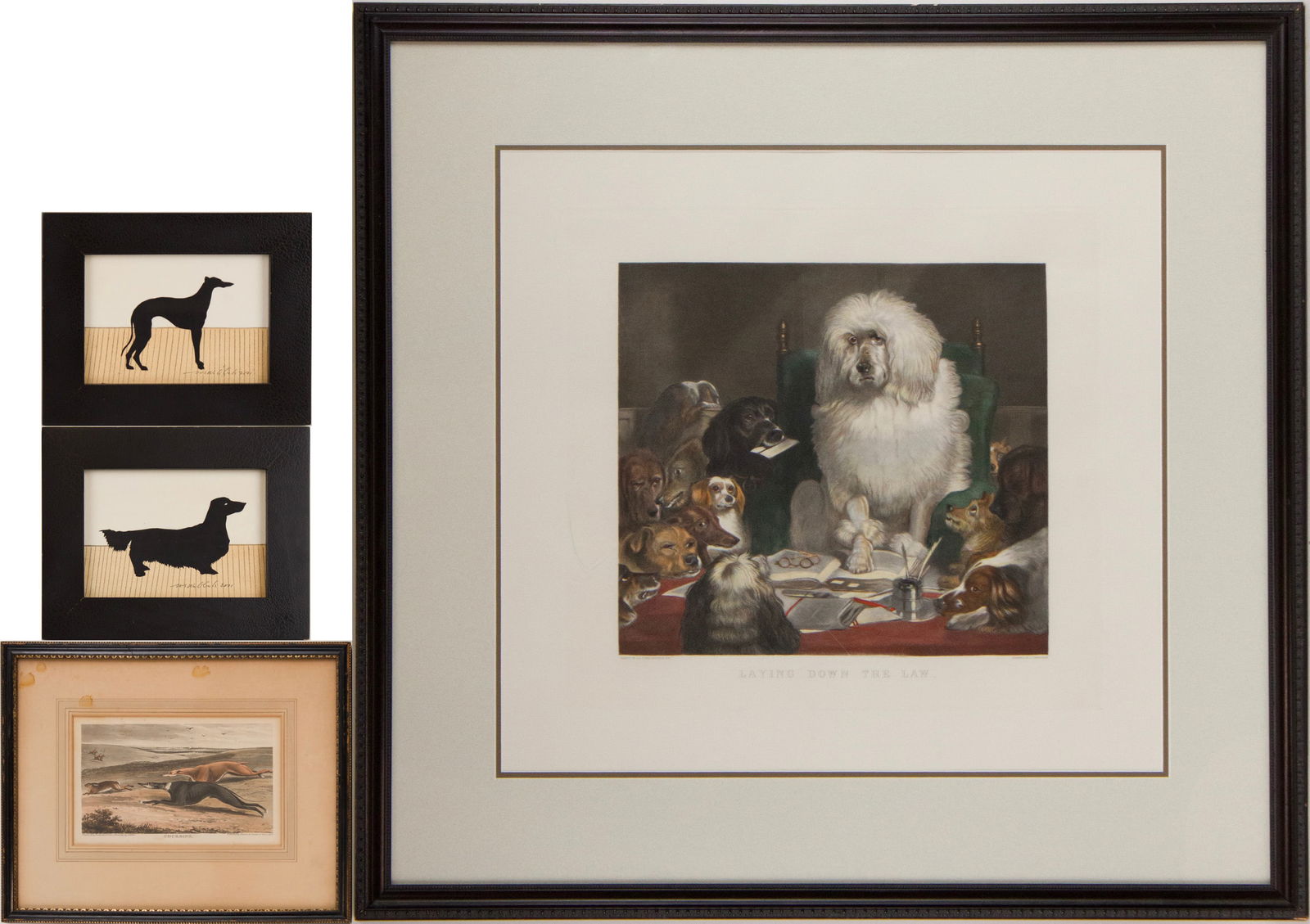 After Edwin Henry Landseer, English 1802-1873, Laying Down The Law, Print (1 of 14)