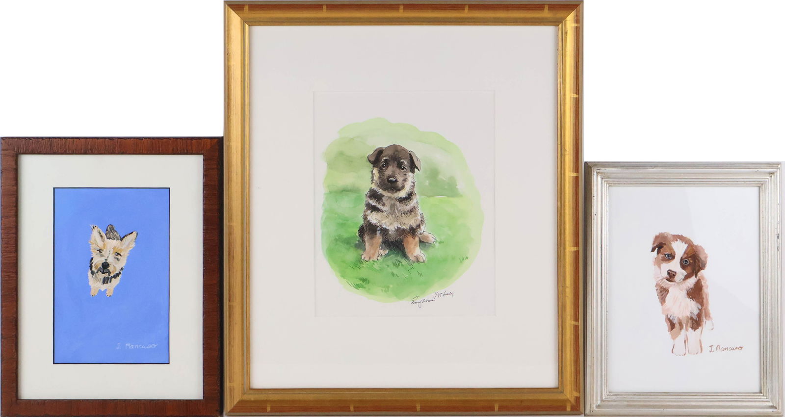 J. Mancuso, Three Dog Portraits, Mixed Media (1 of 10)