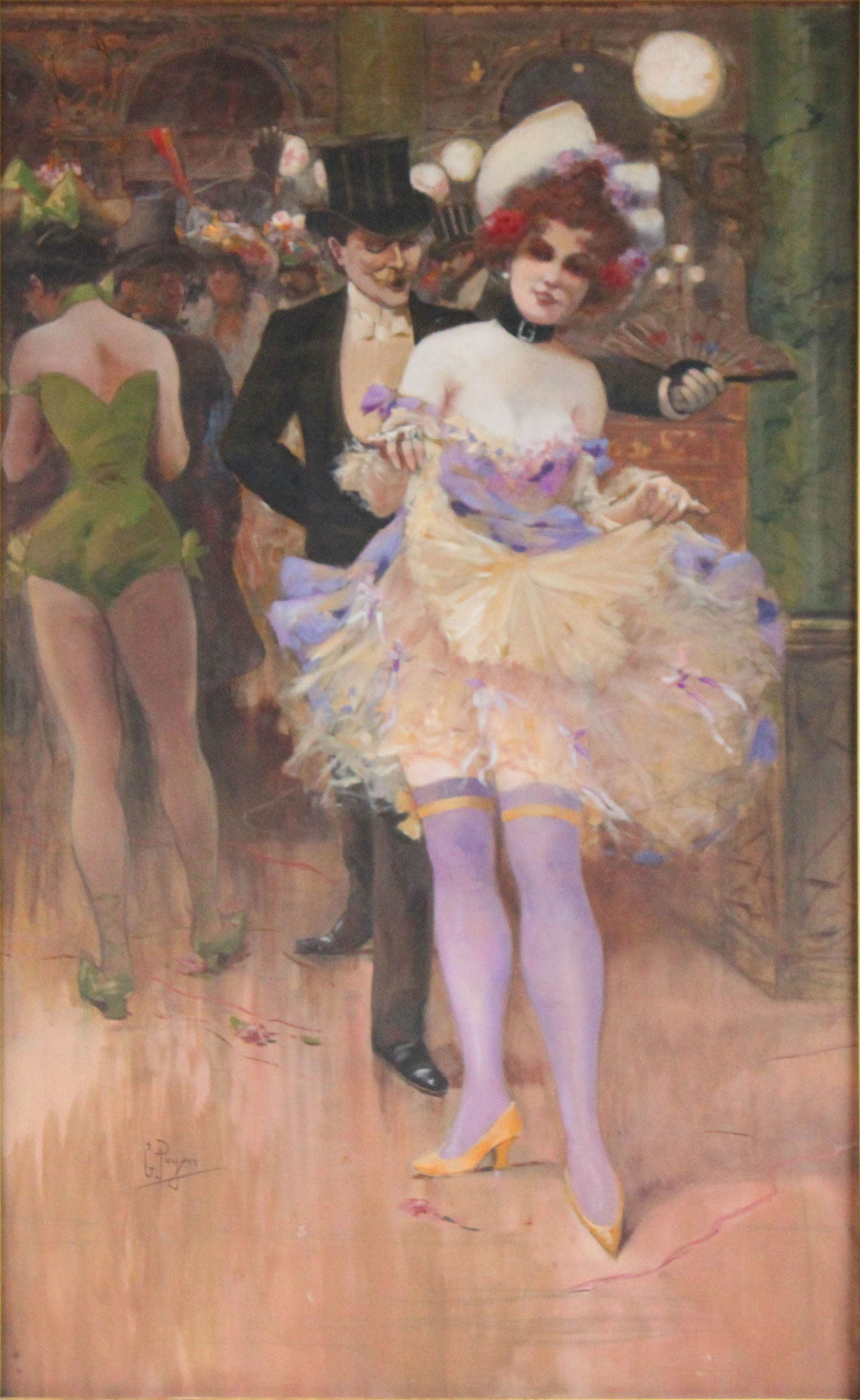 Georges Payen, Moulin Rouge, Pastel on Paper: Georges PayenMoulin RougePastel on PaperSigned l.l.Sight: 35 1/4 x 21 3/4 in. (89.5 x 55.2 cm.), Frame: 45 1/2 x 31 1/2 in. (115.6 x 80 cm.)