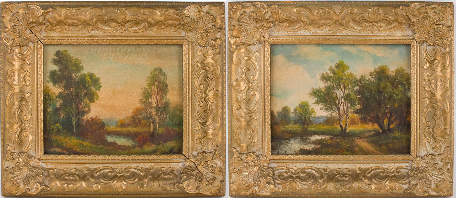 Two Landscapes, Oil on Board (1 of 11)