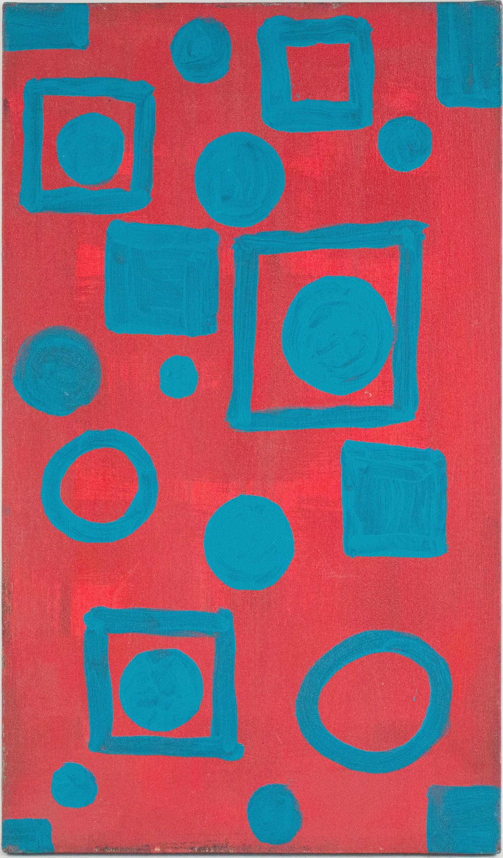 Stewart Hitch, American 1940-2002, Abstract Squares, Oil on Canvas (1 of 5)