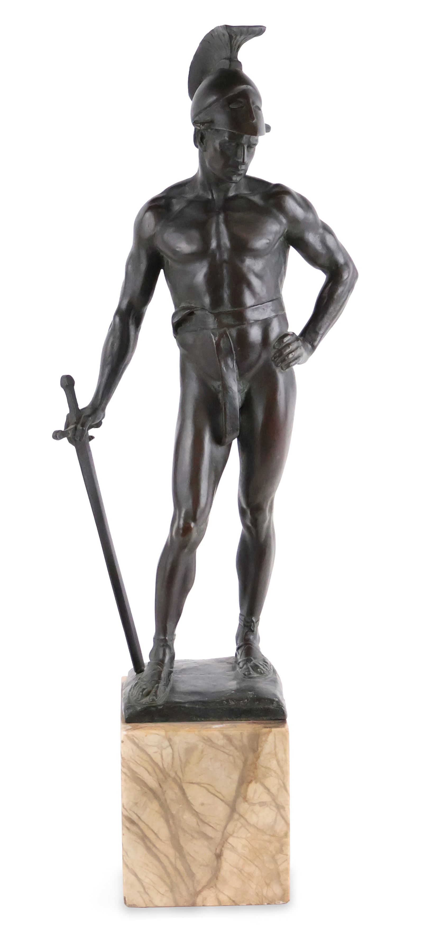 After Victor Heinrich Seifert, Austrian 1870-1953, Classical Warrior, Bronze (1 of 15)