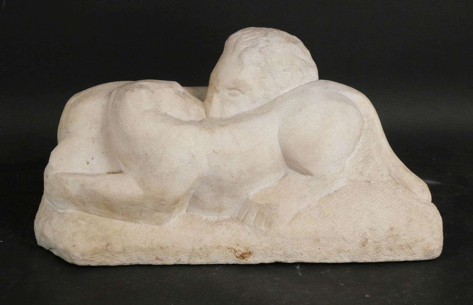 Entwined Lions, Carved Marble Sculpture (1 of 7)