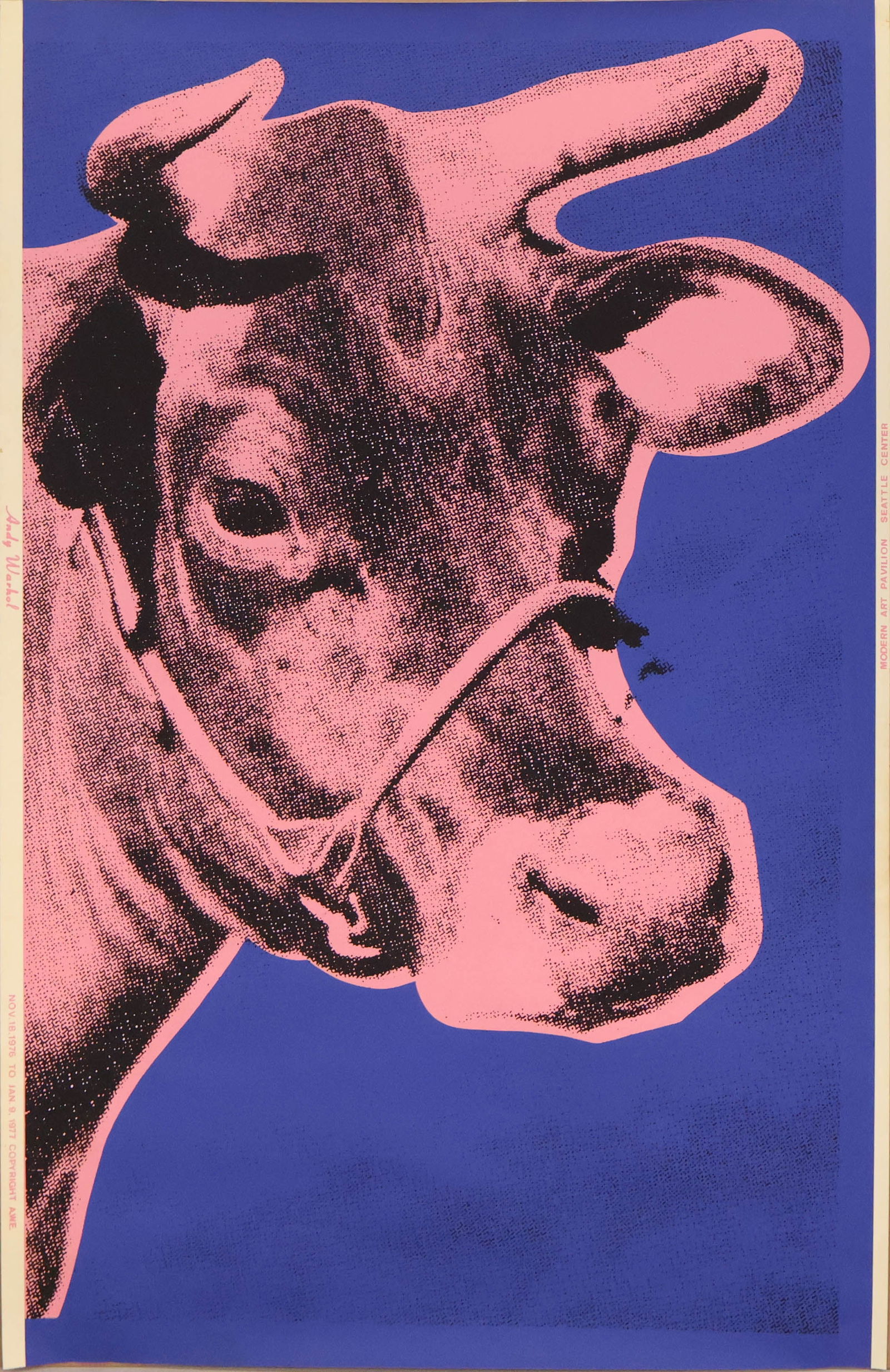 After Andy Warhol, American 1928-1987, Cow Wallpaper (Pink & Blue), Print (1 of 11)