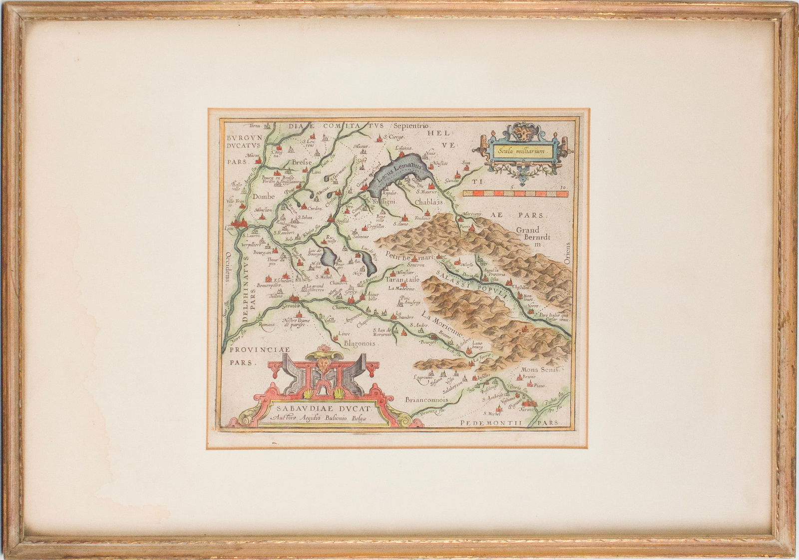 Abraham Ortelius' Sabaudiae Ducat Map - 2