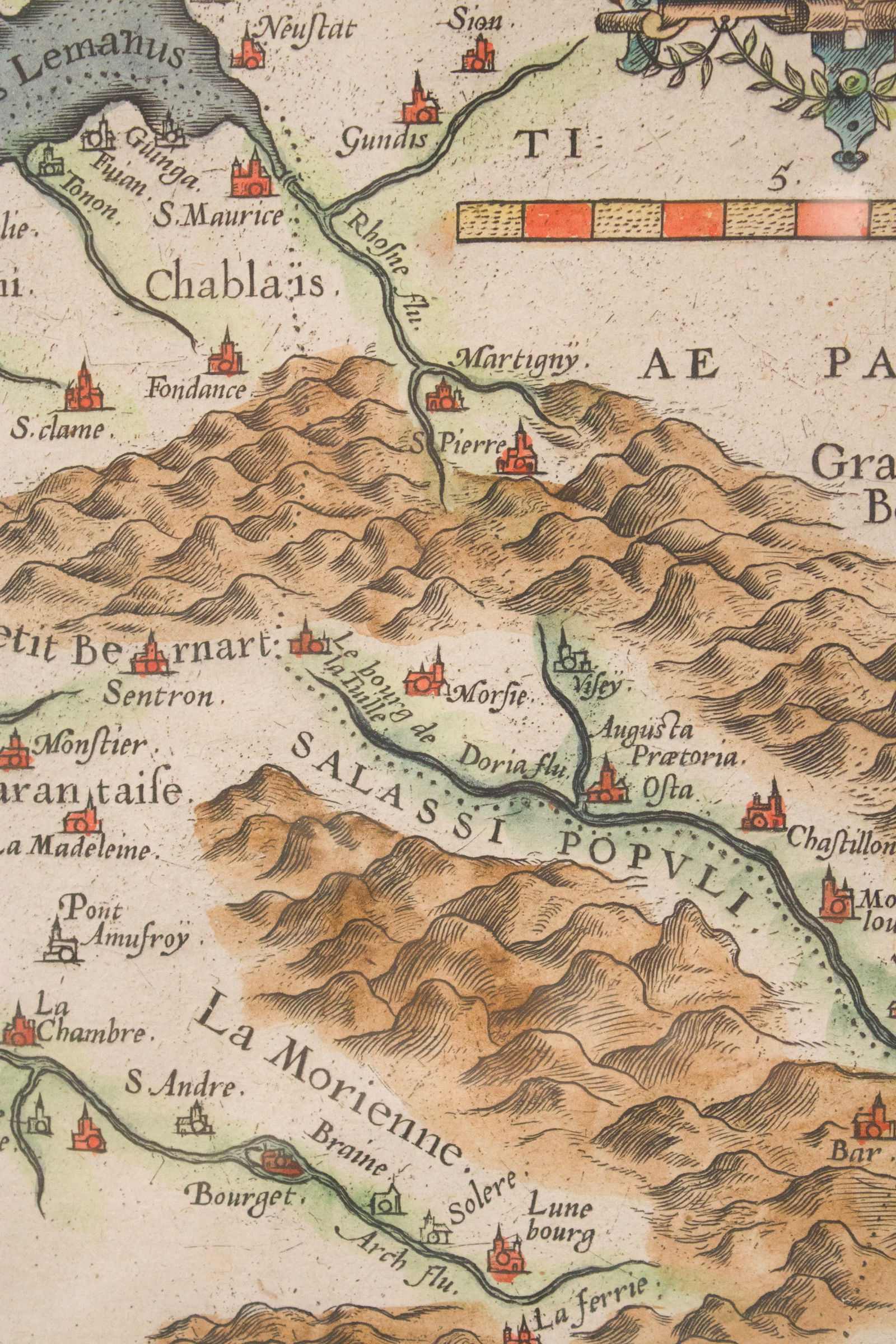 Abraham Ortelius' Sabaudiae Ducat Map - 4