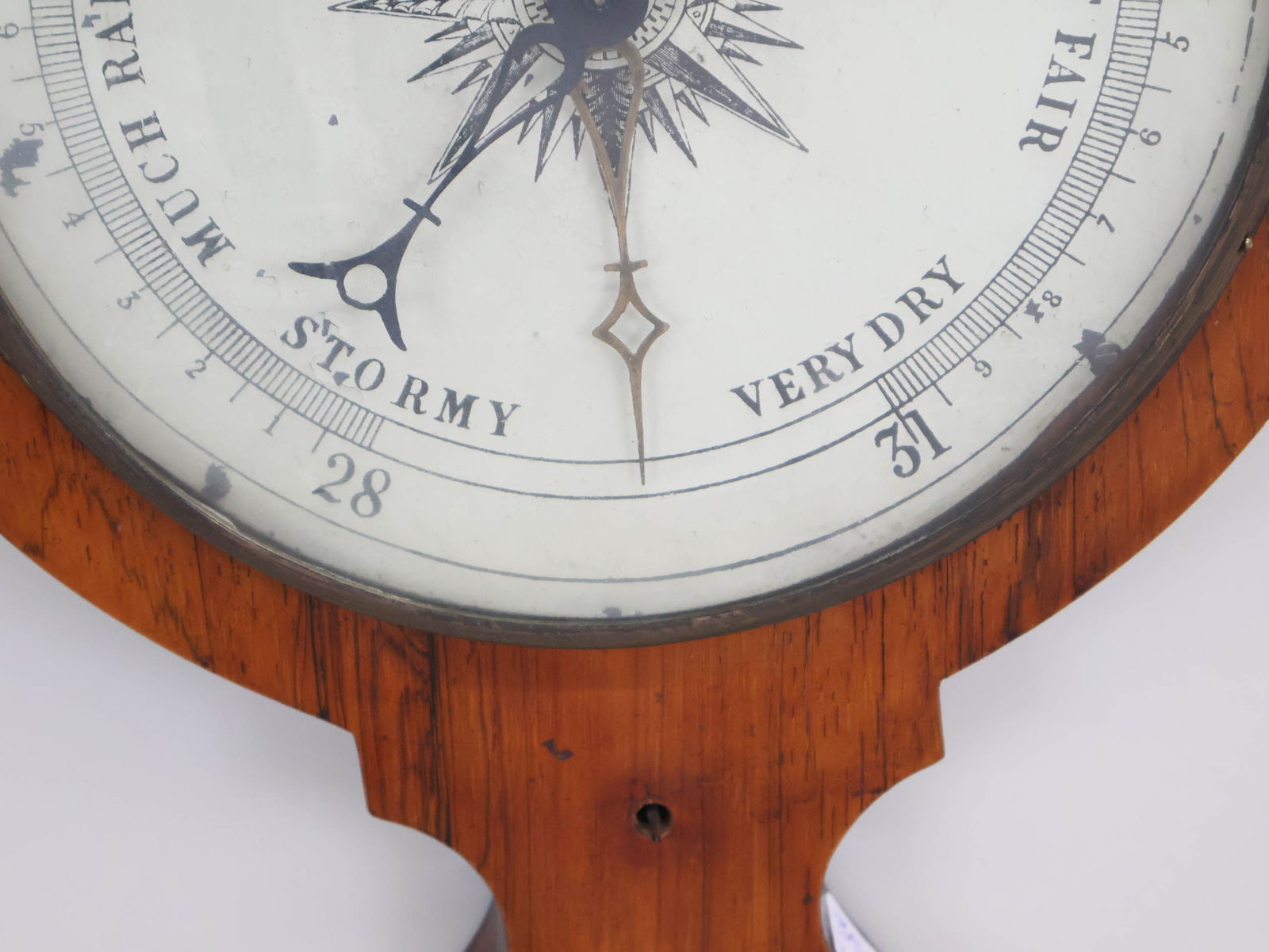 Regency Mahogany Banjo Barometer - 7