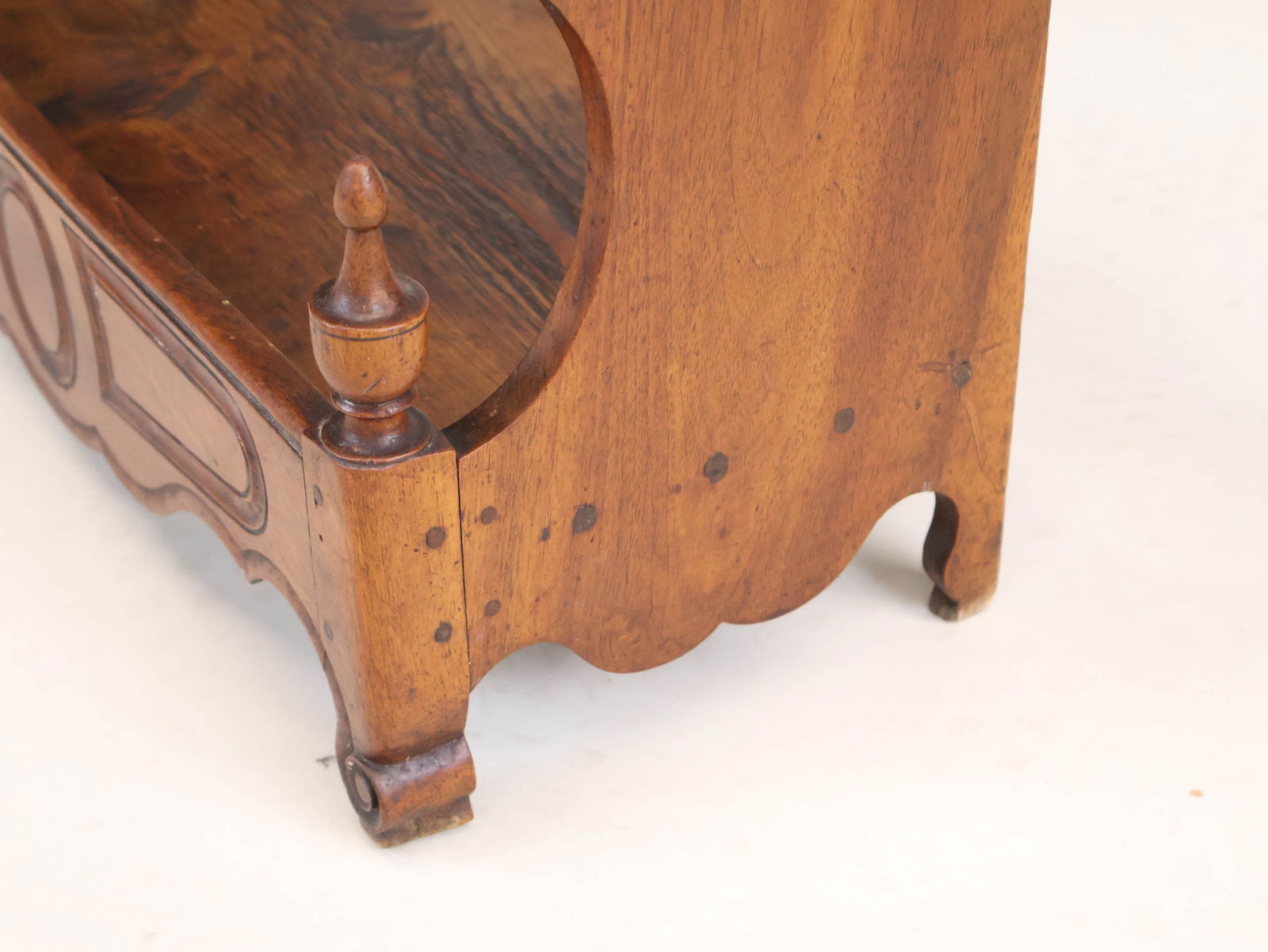 Provincial Walnut Hanging Shelf - 7