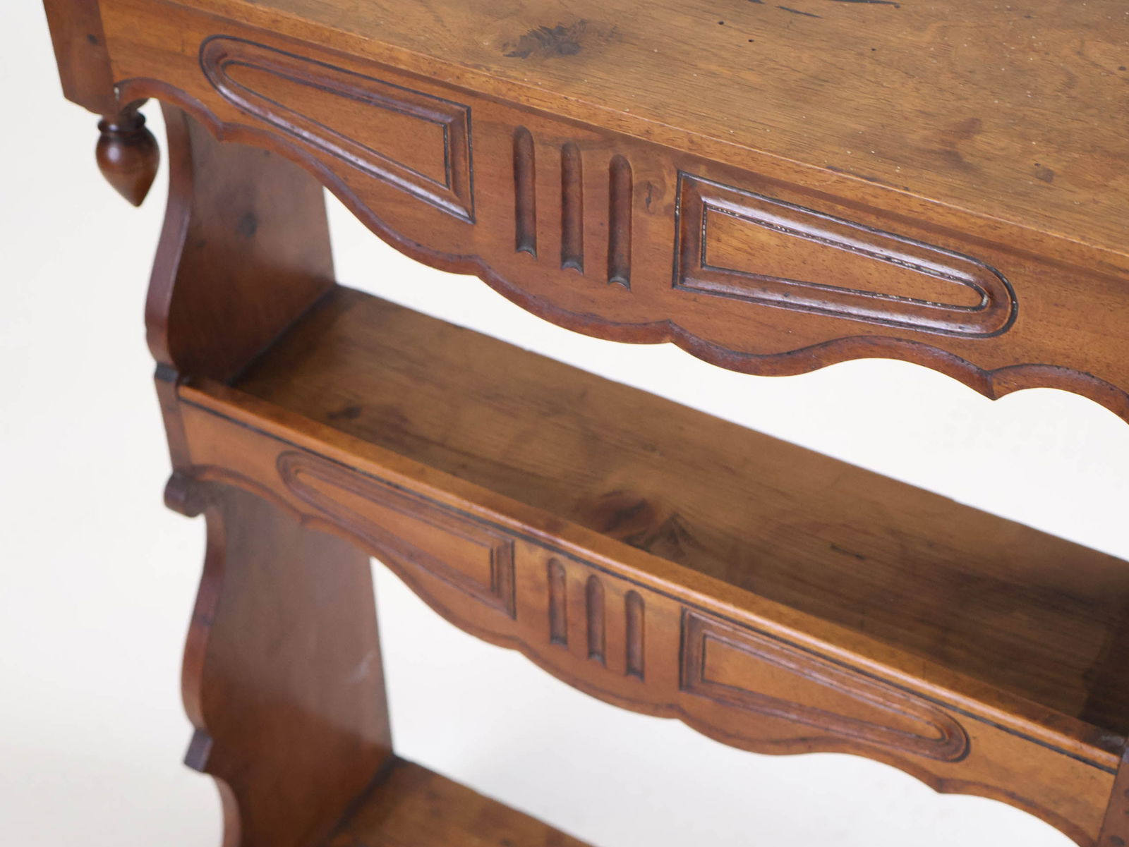 Provincial Walnut Hanging Shelf - 8