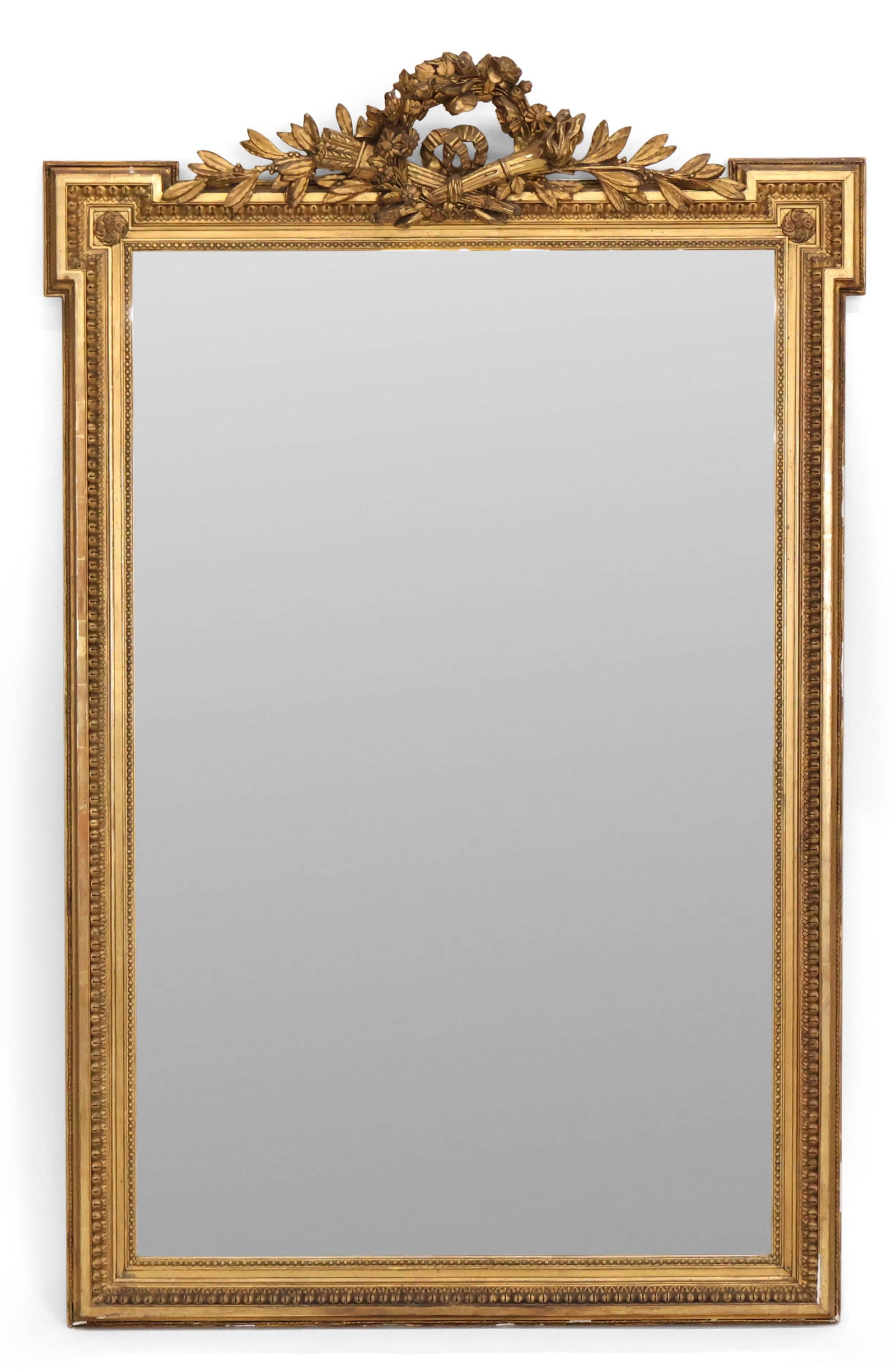 Louis XVI Style Giltwood Mirror (1 of 10)