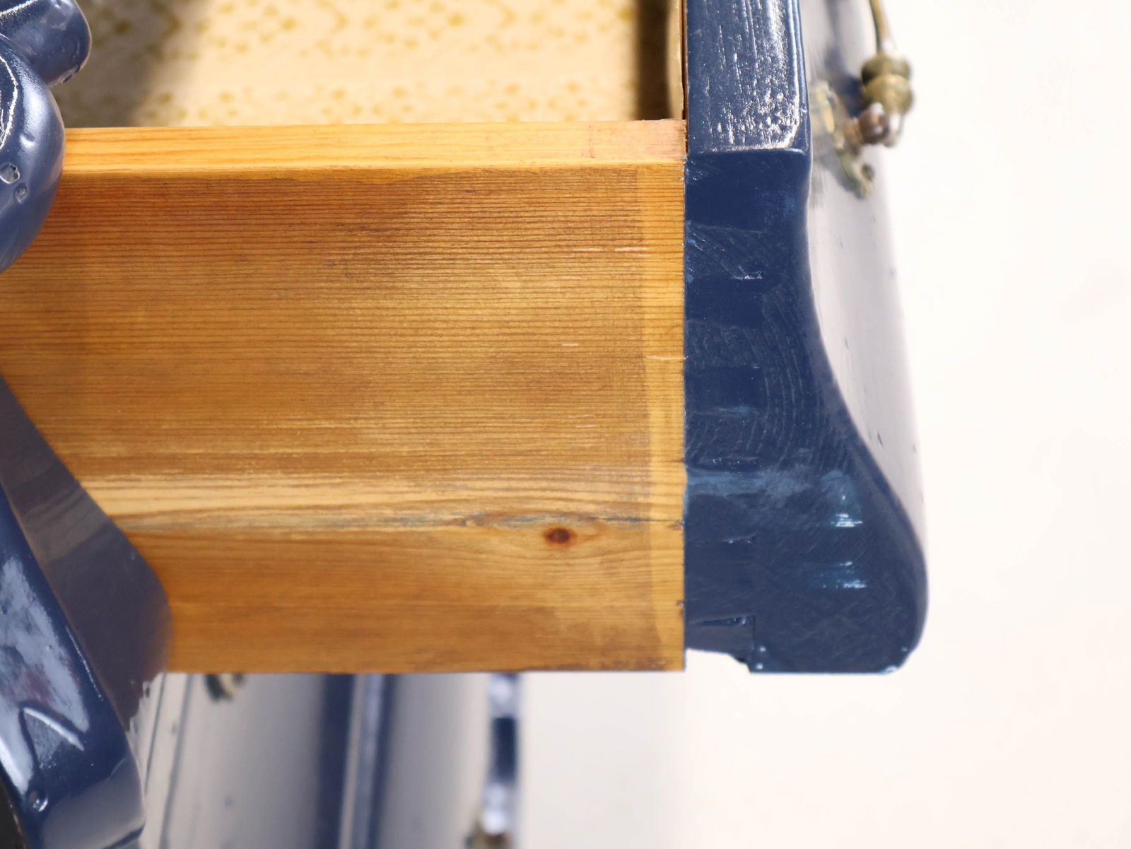 Rococo Style Blue-Lacquered Commode - 6