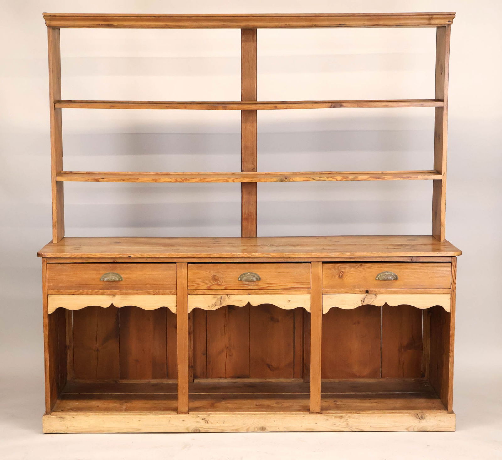 English Pine Welsh Cupboard - 2