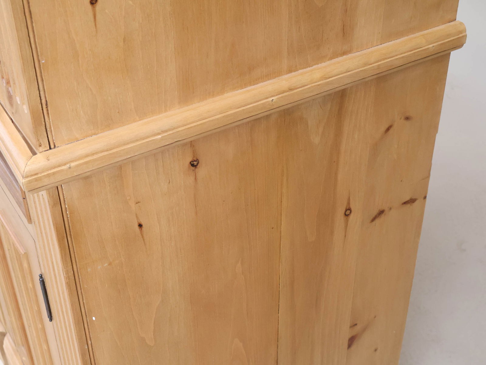 Two Part English Pine Bookcase - 14